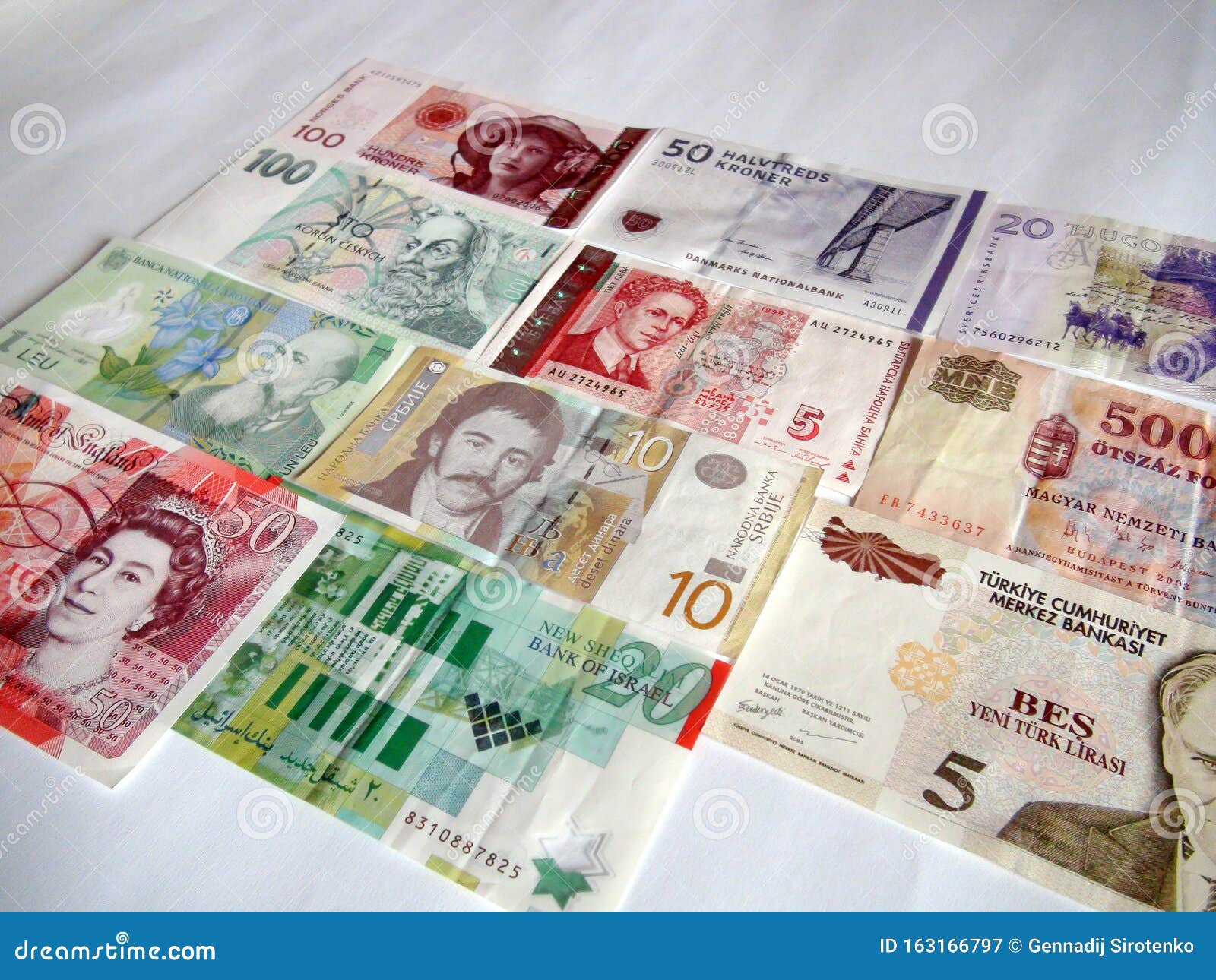 Banknotes of the World. Currency. Editorial Photography - Image cost, devaluation: 163166797