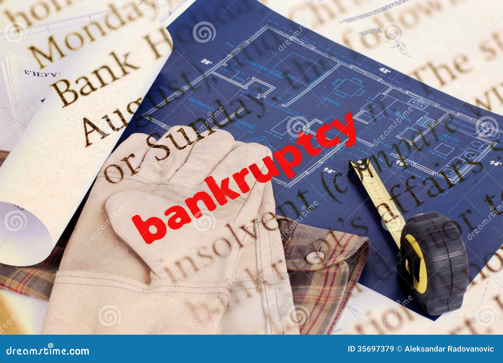 bankruptcy stock image. image of renovation, crisis, remodel - 35697379