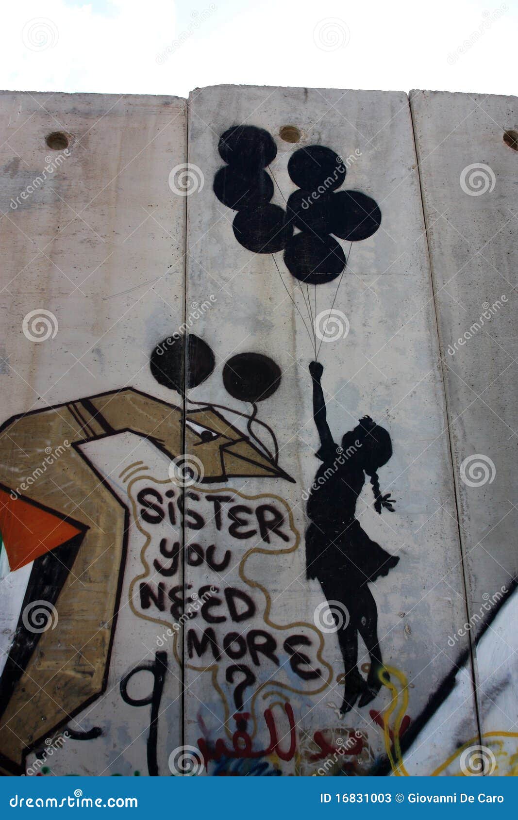 Banksy Graffiti on Palestine Wall Editorial Stock Photo Banksy Graffiti on Palestine Wall Editorial Stock Photo