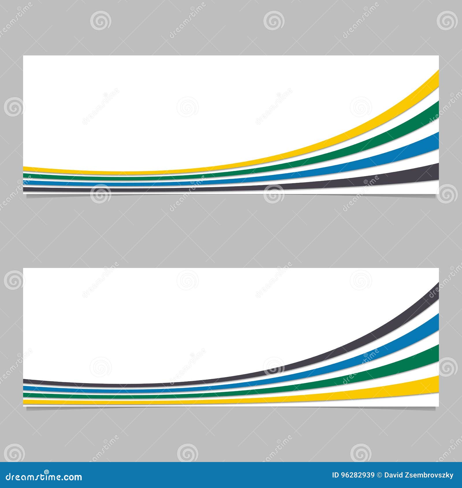Banner Background From Curves Vector Graphic Design With 3d Effect Stock Vector Illustration Of Shadow Layer