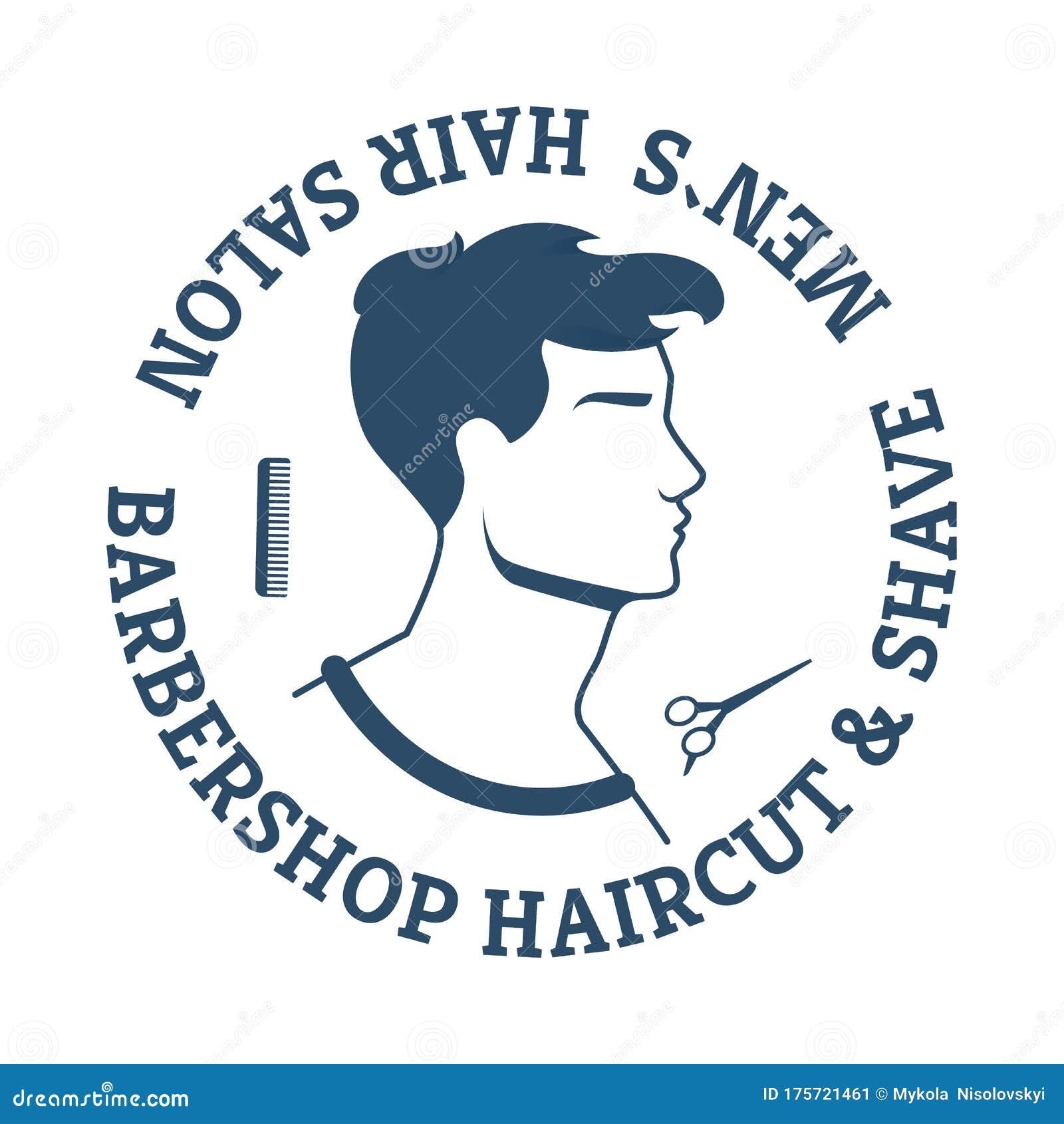 Banner Barbershop Haircut & Shave Mens Hair Salon Stock Illustration -  Illustration of create, flat: 175721461