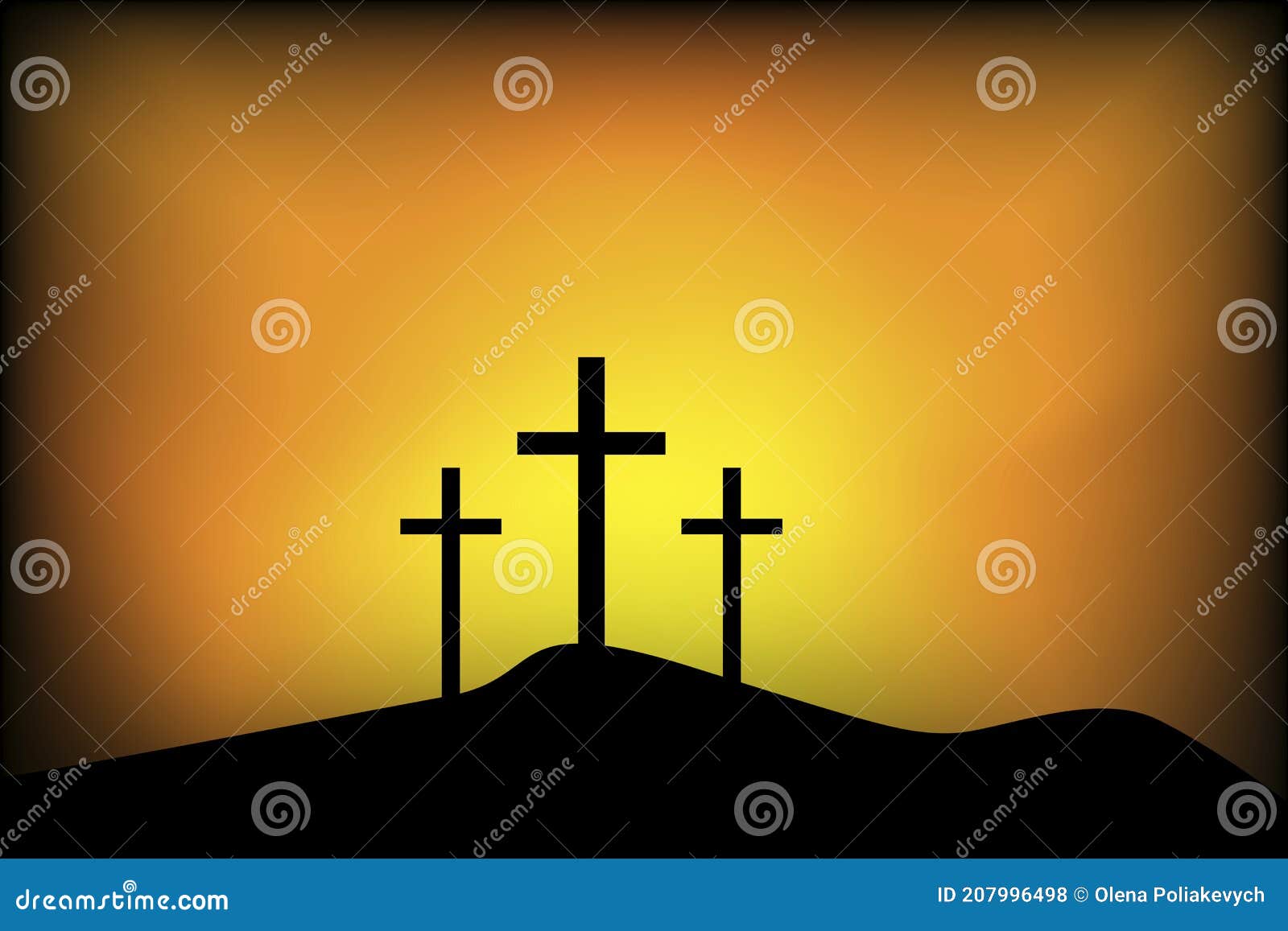 Calvary Hill Color Icon Three Crosses At Golgotha Mountain Crucifixion Of  Jesus Christ Good Friday New Testament Bible Narrative Christian Symbol  Isolated Vector Illustration Stock Illustration - Download Image Now -  iStock