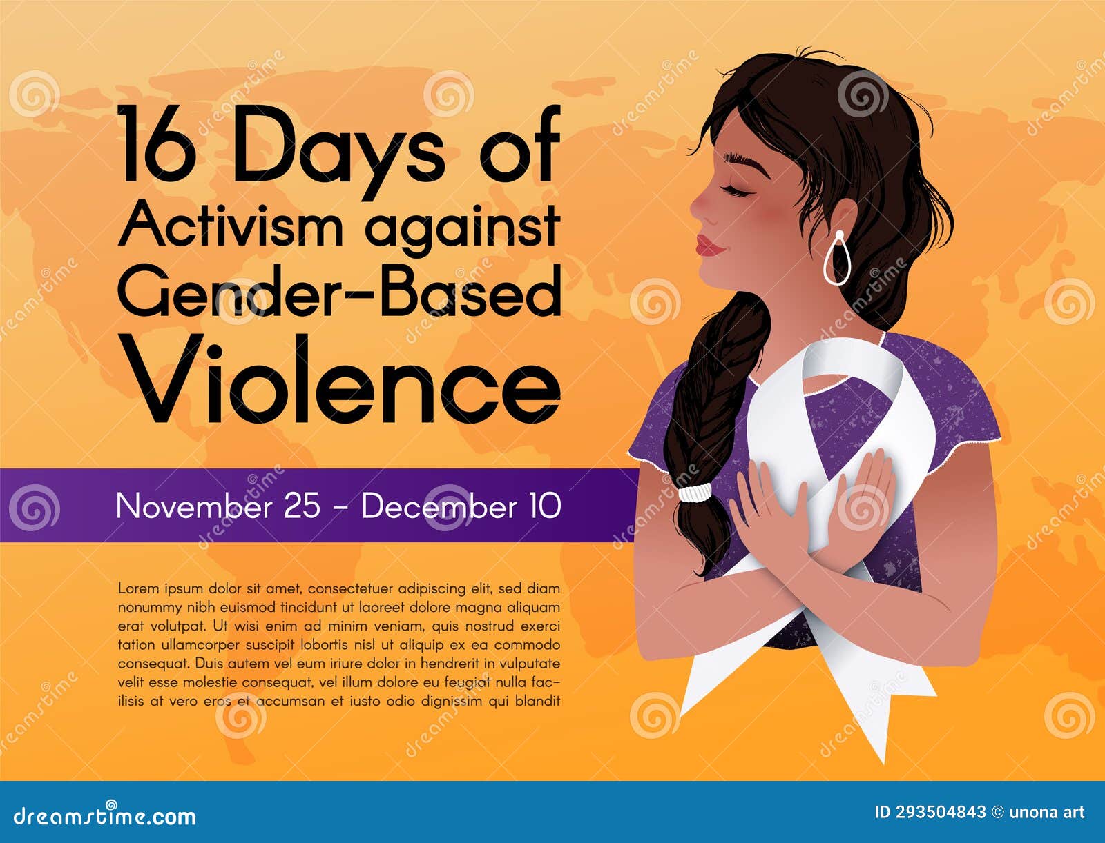 banner for 16 days of activism against gender-based violence.