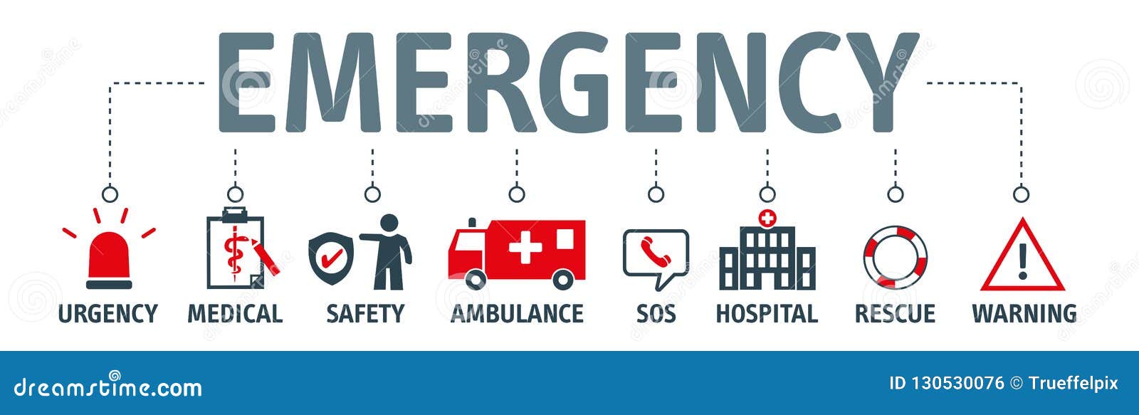 Banner Emergency Vector Design Concept Stock Vector Illustration of