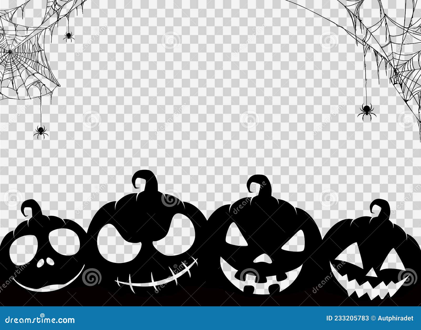 Banner De Texto Halloween Feliz Com Estilo De Pincel Isolado Em