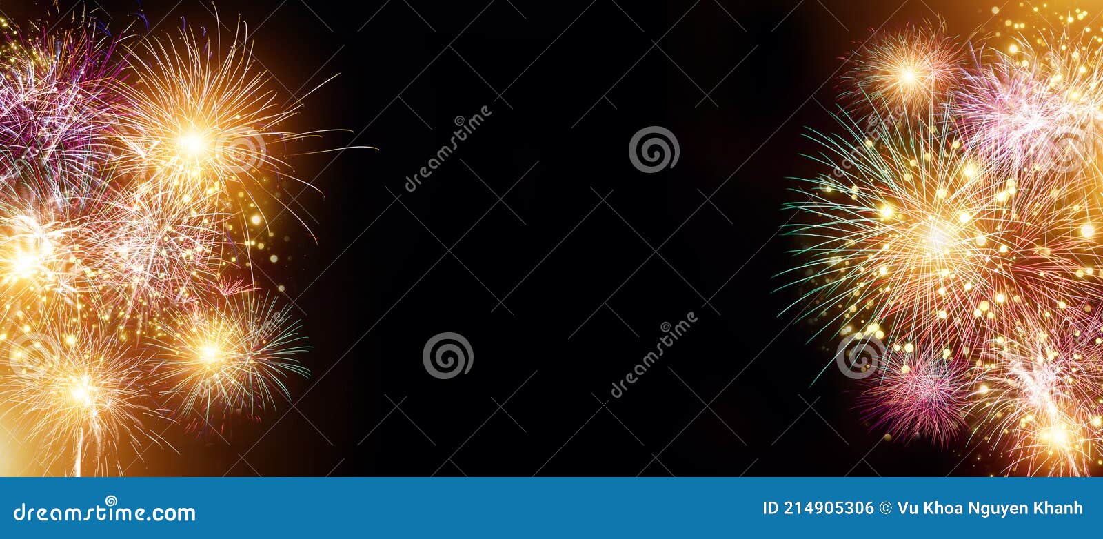Festival Fireworks Frame. Bright Crackers Lights in Night Sky, Firework  Banner and Traditional Celebration Background . Abstract Stock Photo -  Image of display, abstract: 214905306