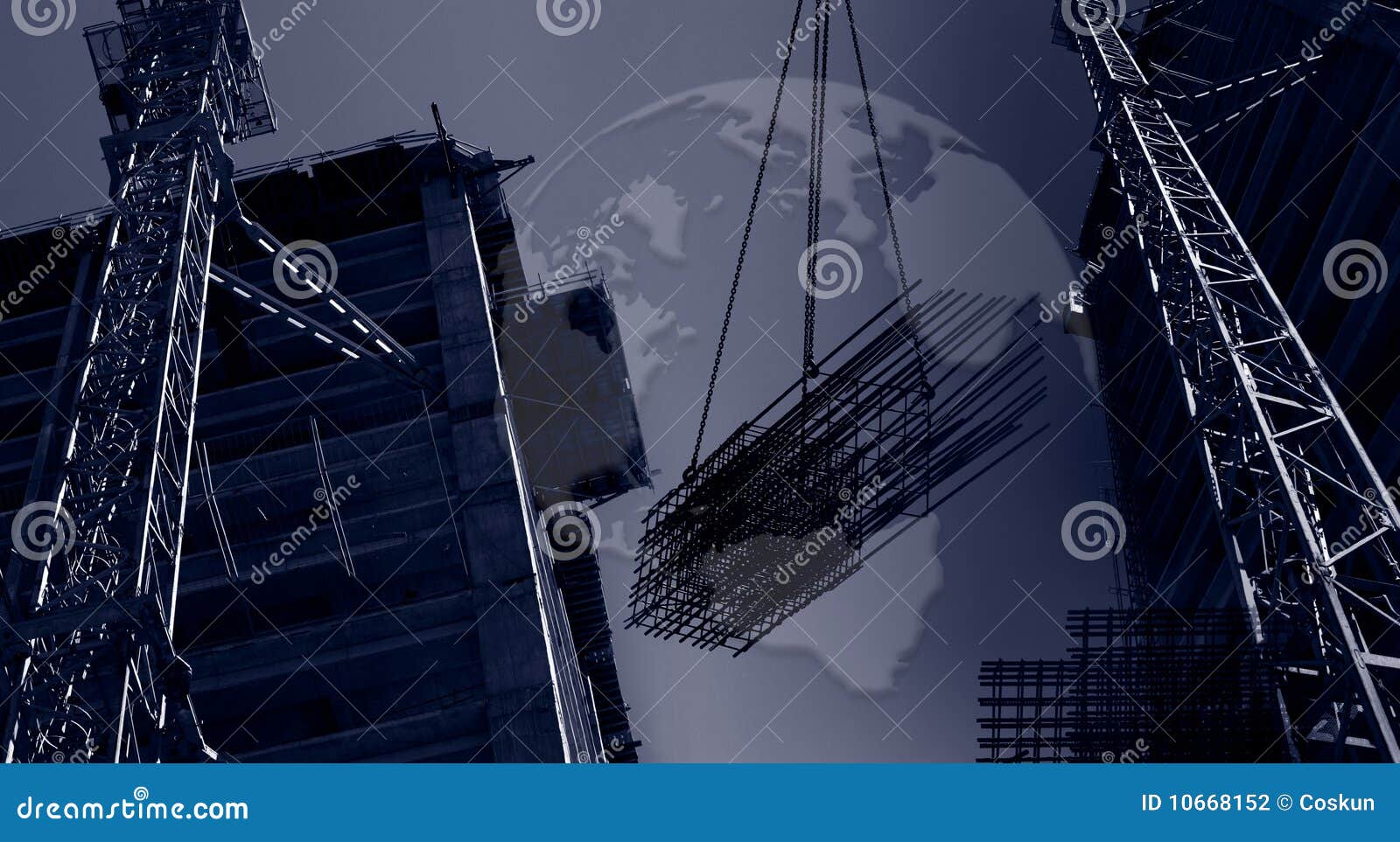 Banner International Construction Stock Photo Image of iron