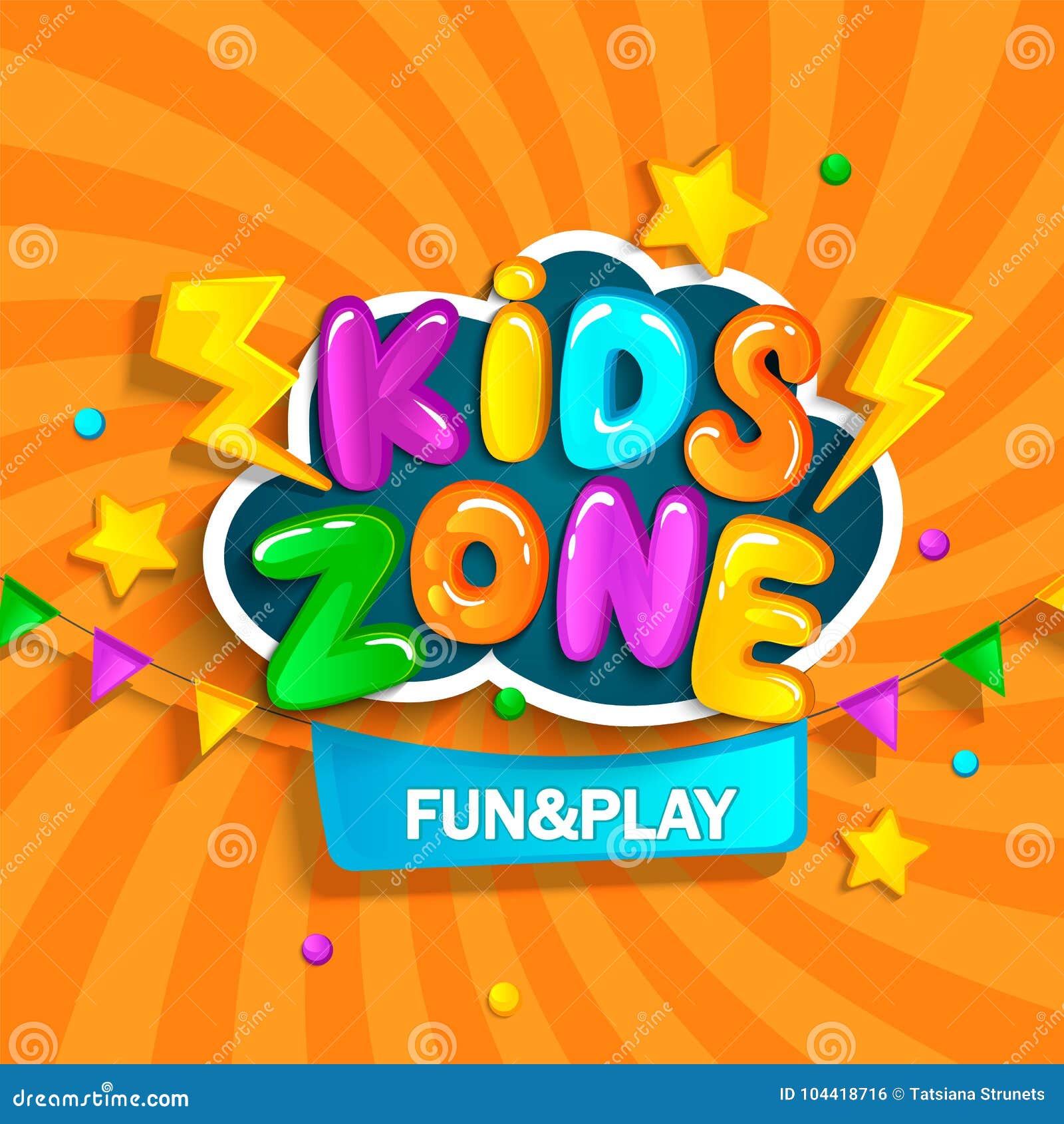 banner for kids zone.