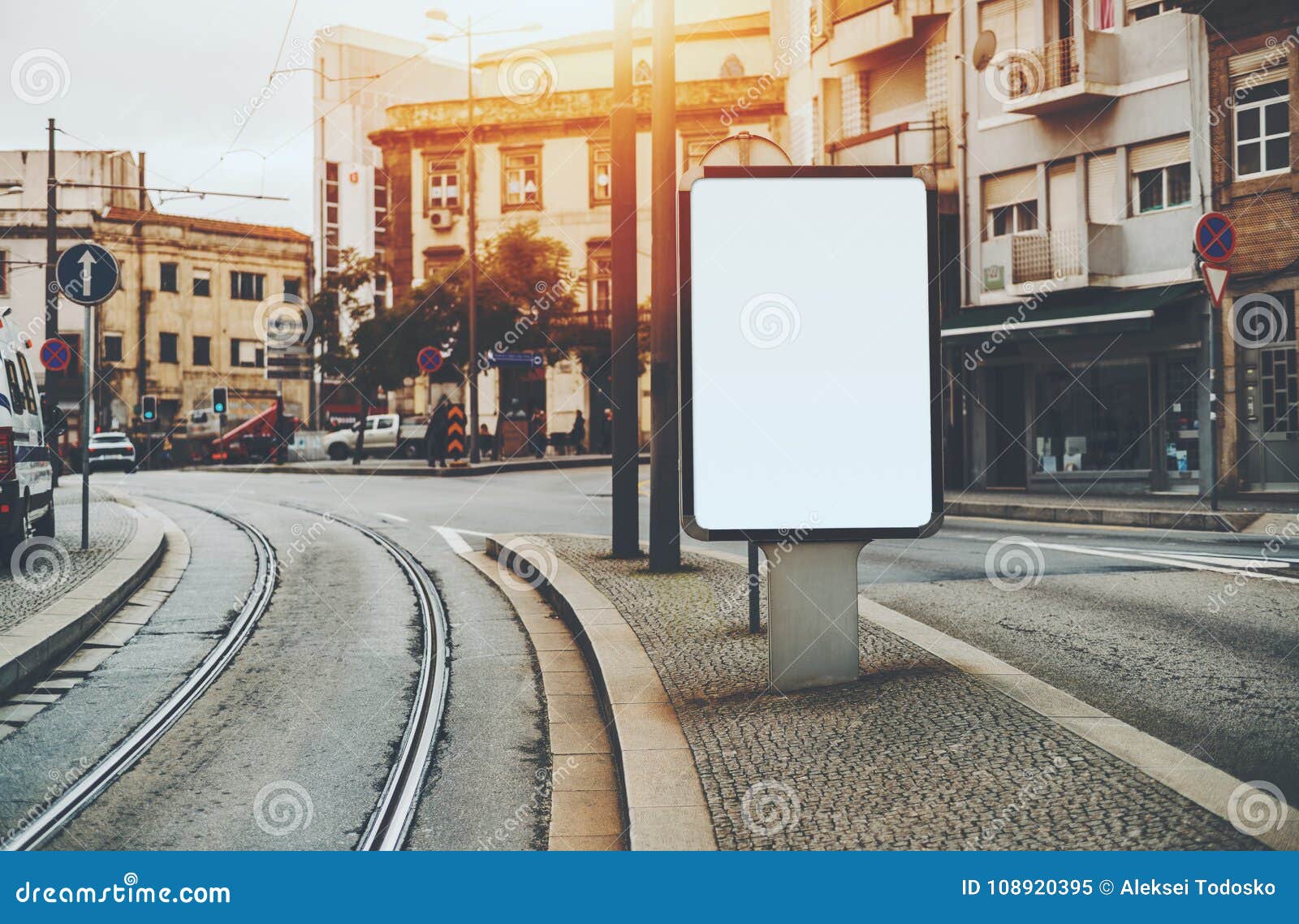 Download Banner Mock-up In Urban Settings Stock Image - Image of ...