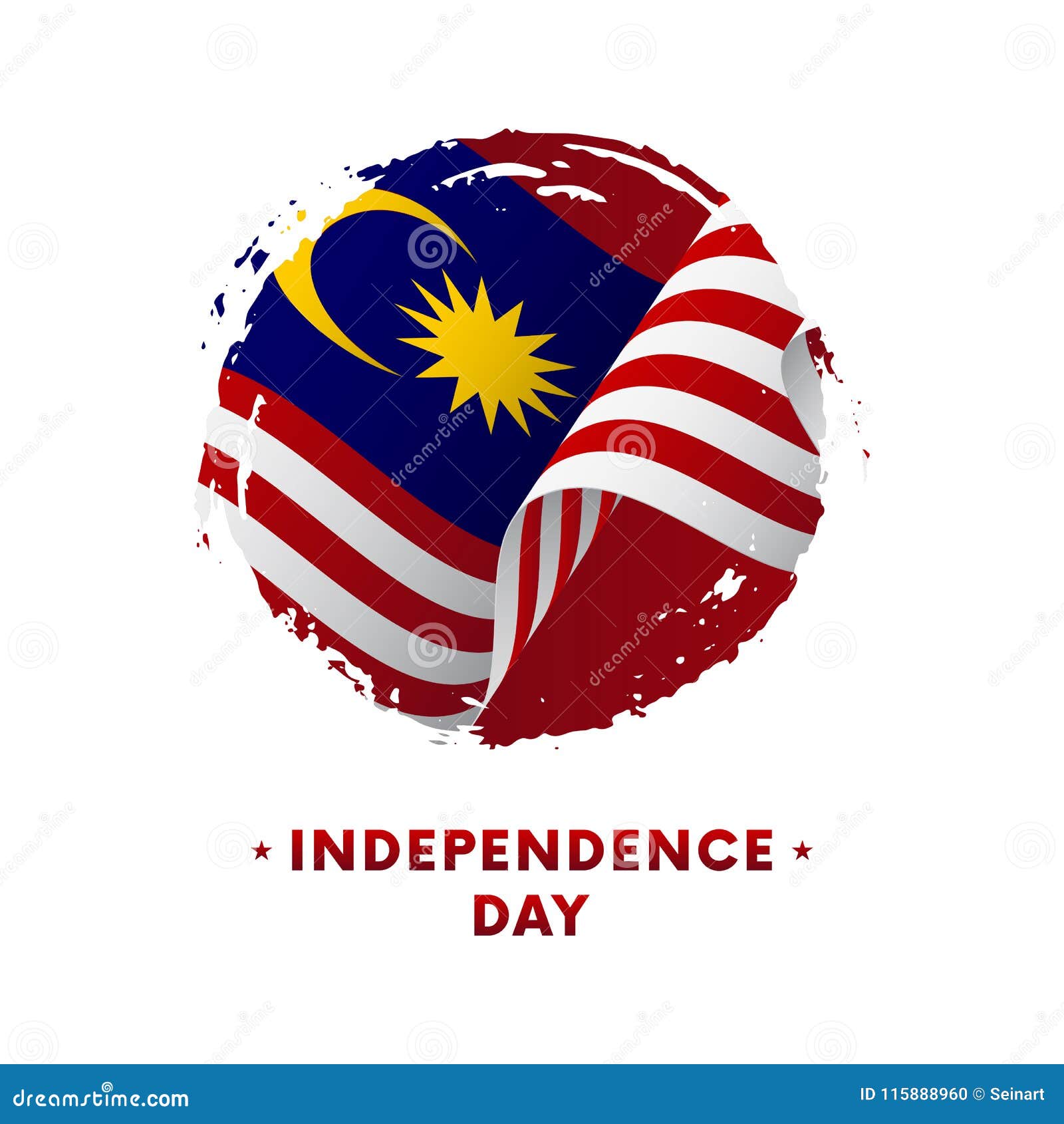 Banner Or Poster Of Malaysia Independence Day Celebration ...