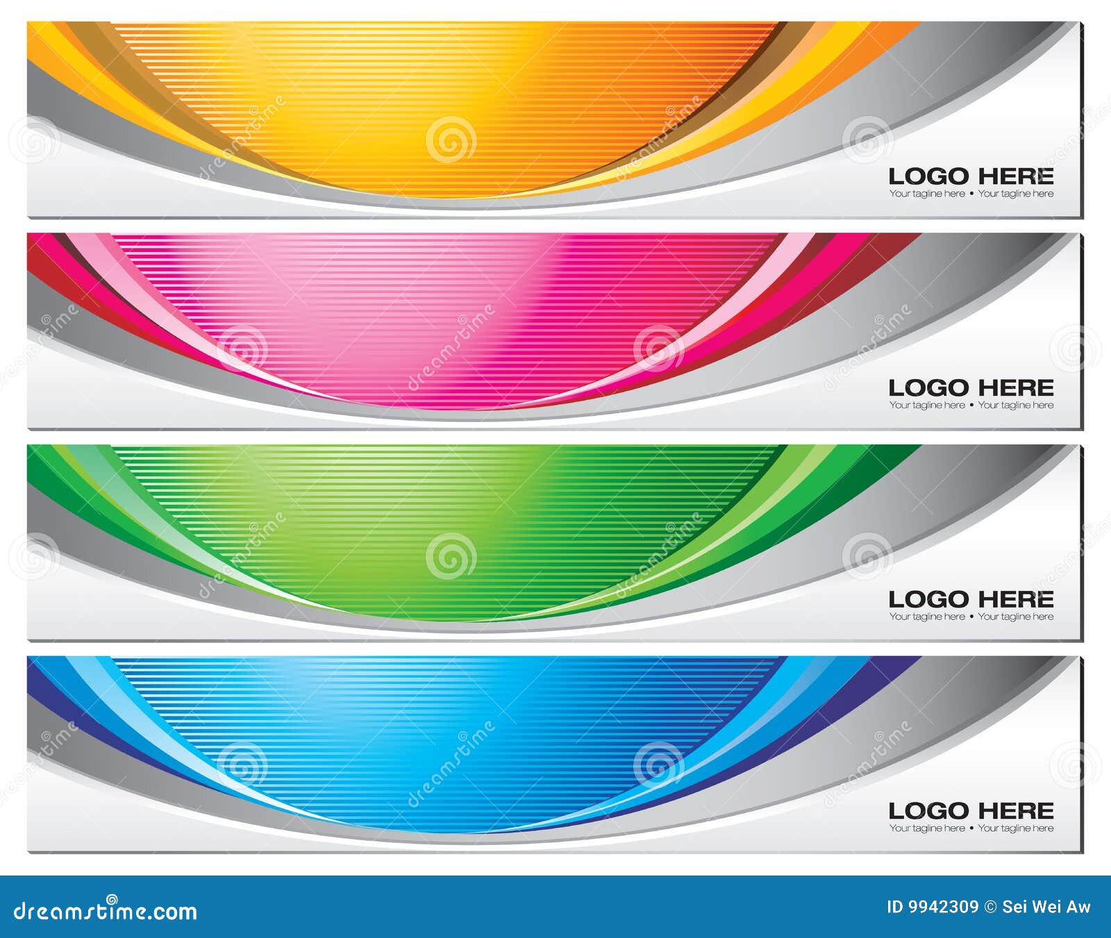 Banner Templates stock vector. Illustration of cool, colorful In Free Online Banner Templates
