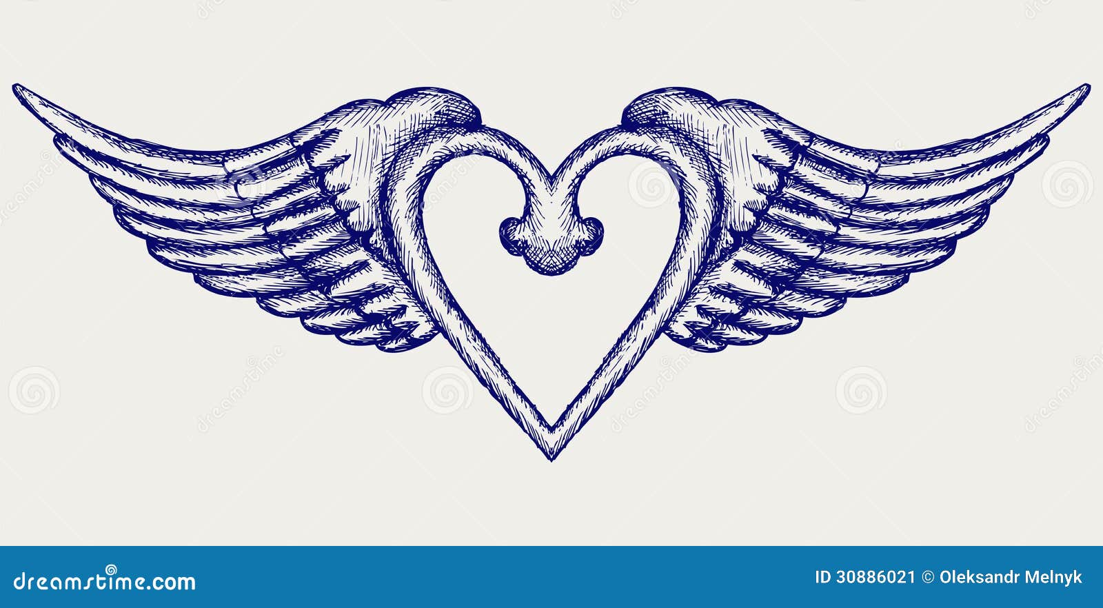 Banner with wings stock vector. Illustration of insignia 30886021