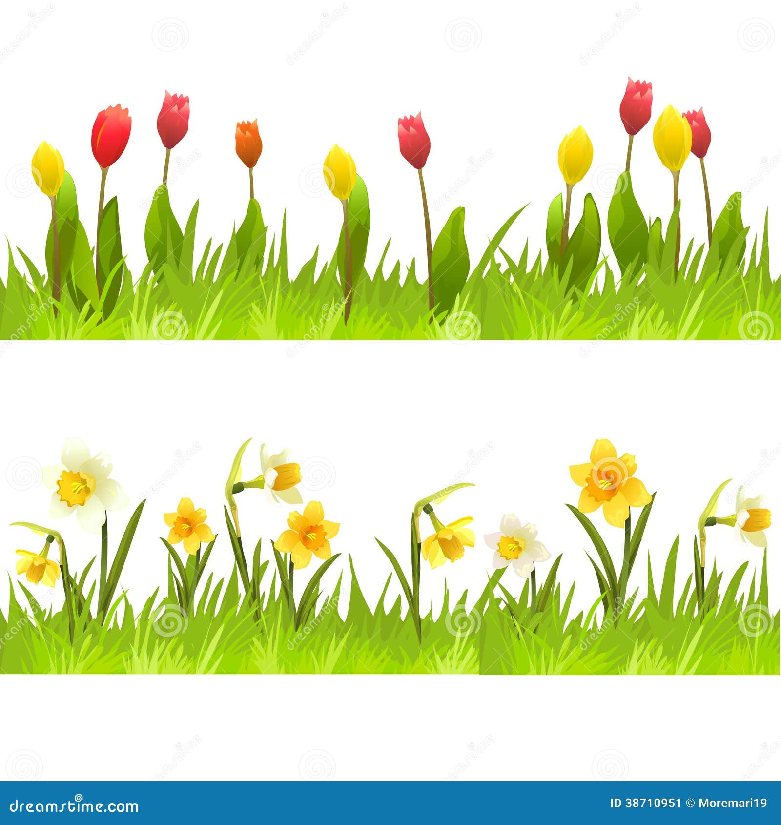 Banners of spring flowers stock vector. Illustration of field 38710951