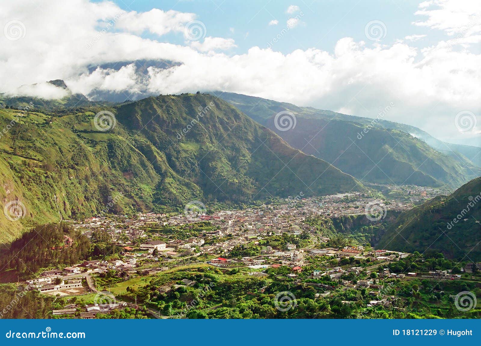 Banos, Ecuador. La ciudad de vacaciones Banos en Ecuador