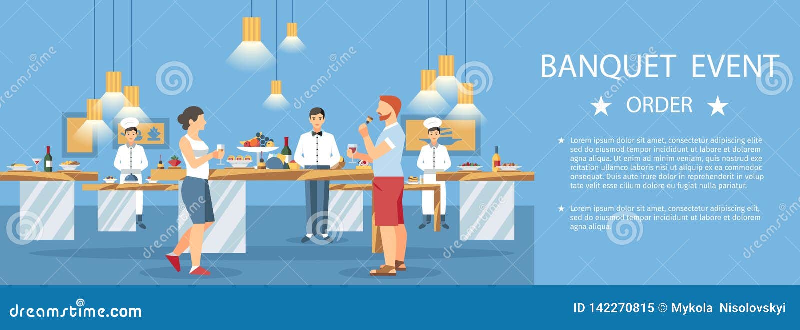 Banquet Event Hall Center Banner Color Template Stock Vector Illustration Of Hand Dress Banquet Event Hall Center Banner Color Template Stock Vector Illustration Of Hand Dress