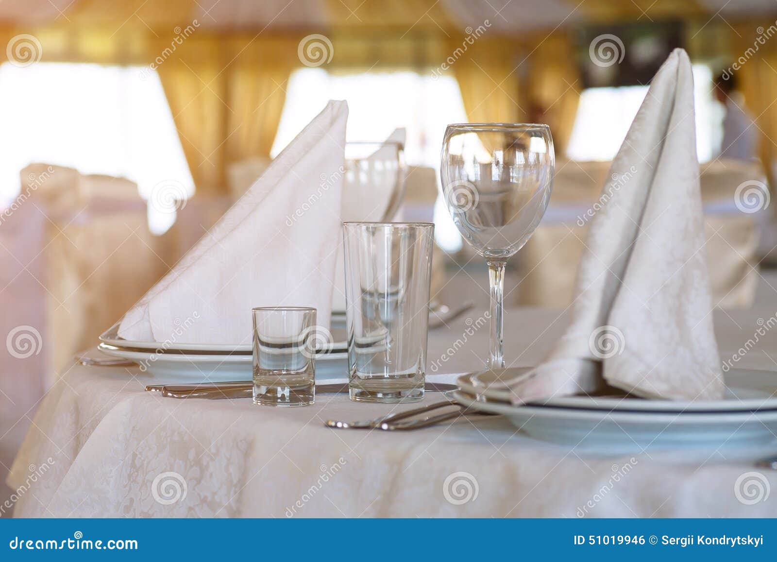 BANQUET TABLE stock photo. Image of utensil, arrangement 51019946