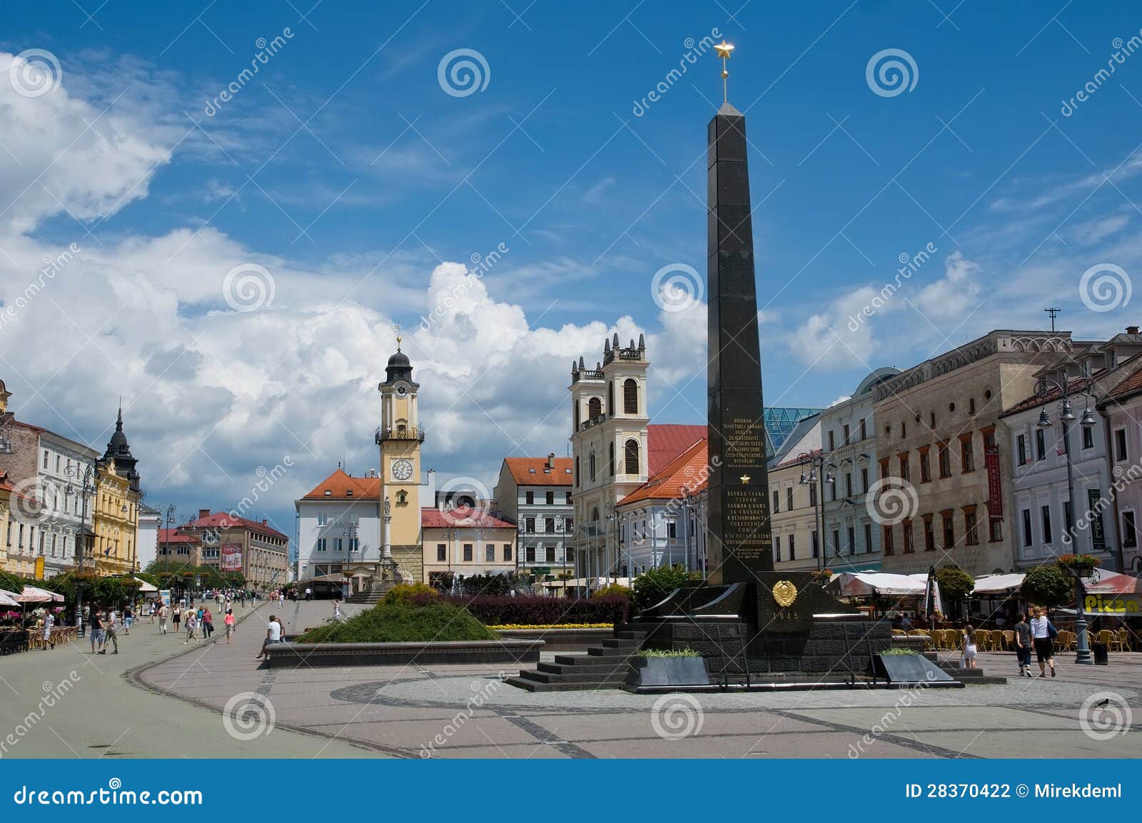 Quadrato di SNP in Banska Bystrica, Slovacchia