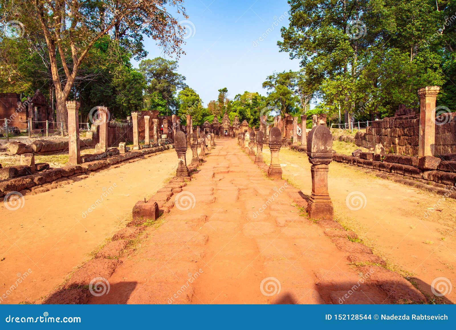 banteay srei temple, siem reap, cambodia. during sunrise