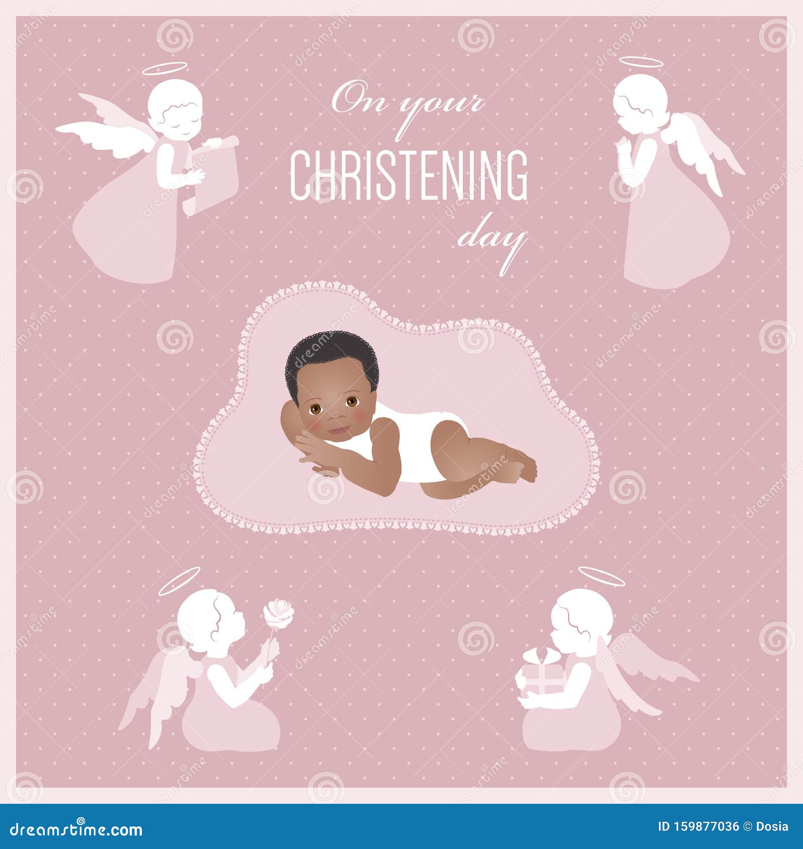 Bapteme De L Enfant Noir Carte De Bapteme Avec De Mignons Anges Et Un Bebe Illustration De Vecteur Illustration Du Fete Famille Bapteme De L Enfant Noir Carte De Bapteme Avec De Mignons Anges Et Un Bebe Illustration De Vecteur Illustration Du Fete Famille