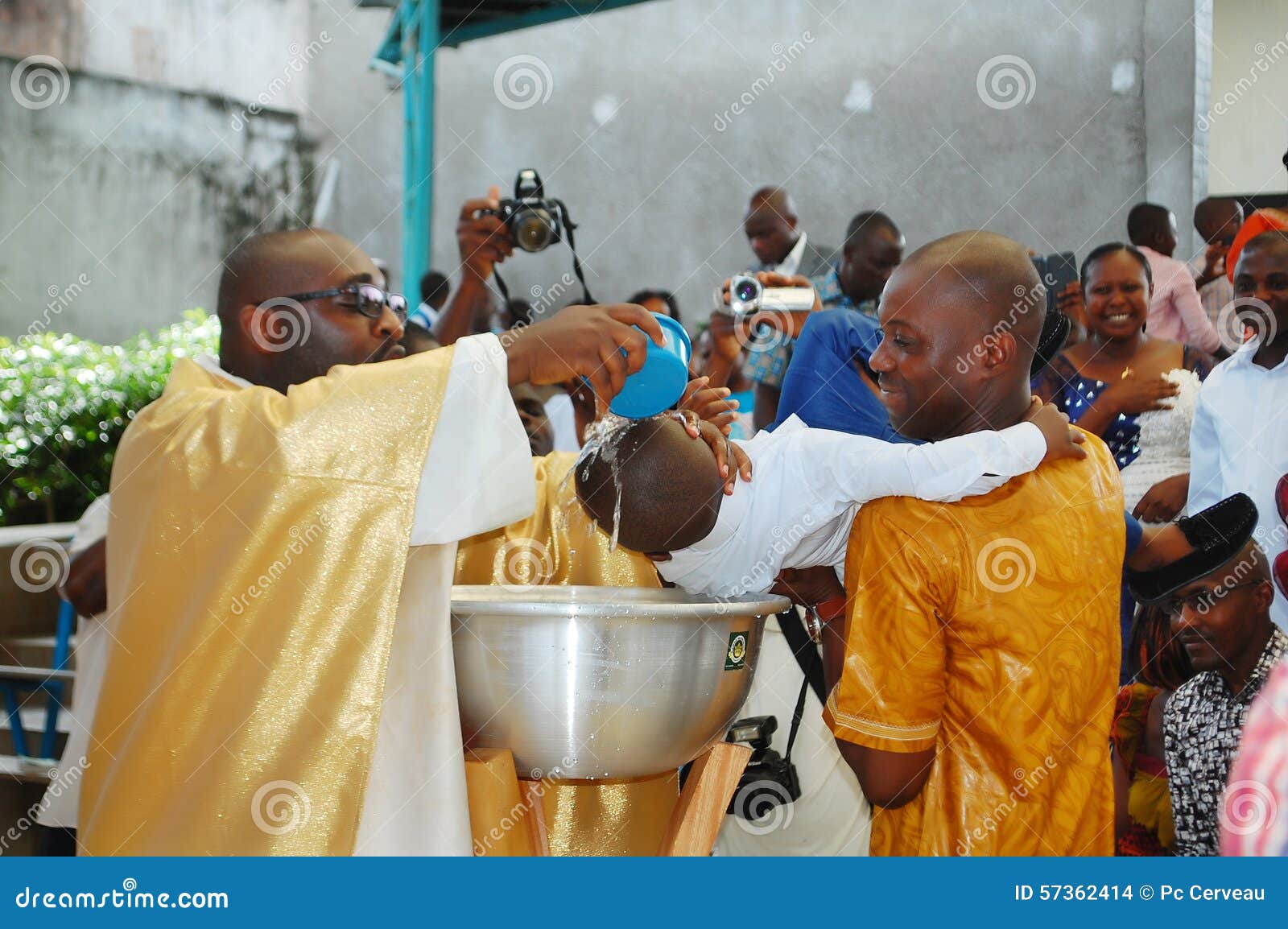 The Baptism of the Children in the Catholic Church Editorial Stock