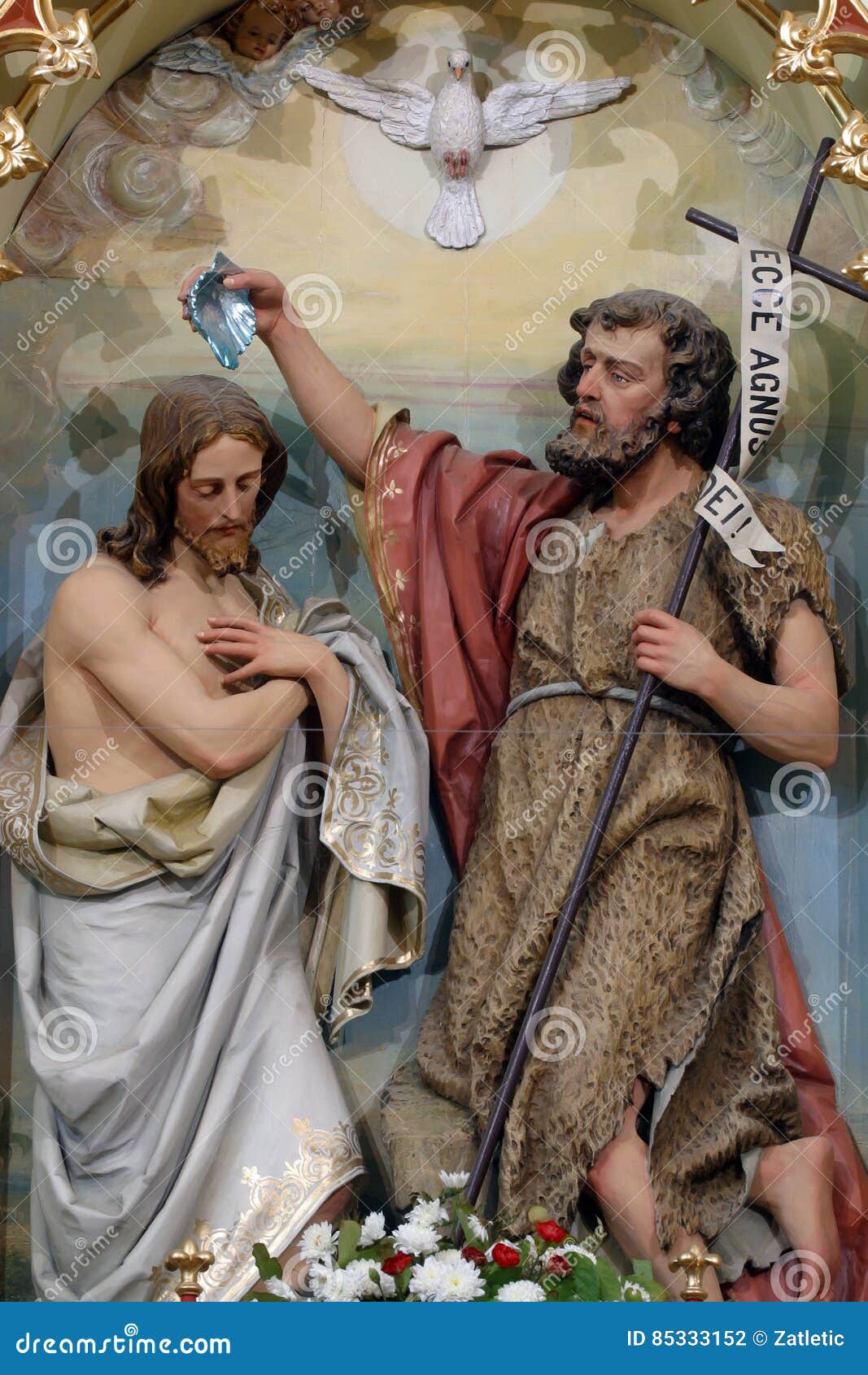 Baptism of the Lord stock photo. Image of homily, ancient 85333152