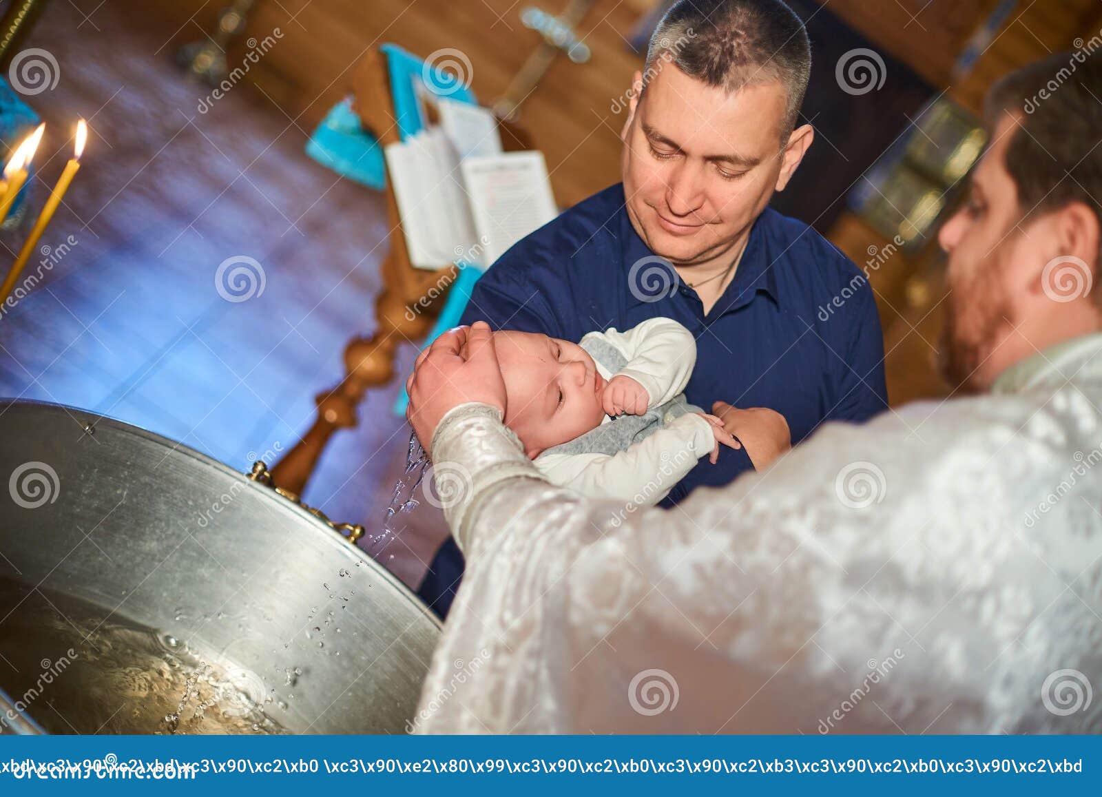 Baptism of a Newborn in Holy Water Bathing Youth on the Water Baptism Baptism of a Newborn in Holy Water Bathing Youth on the Water Baptism