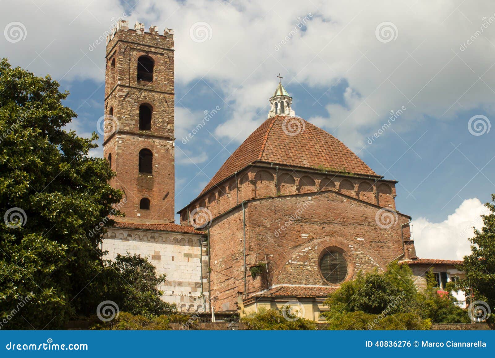 baptistery and church , lucca