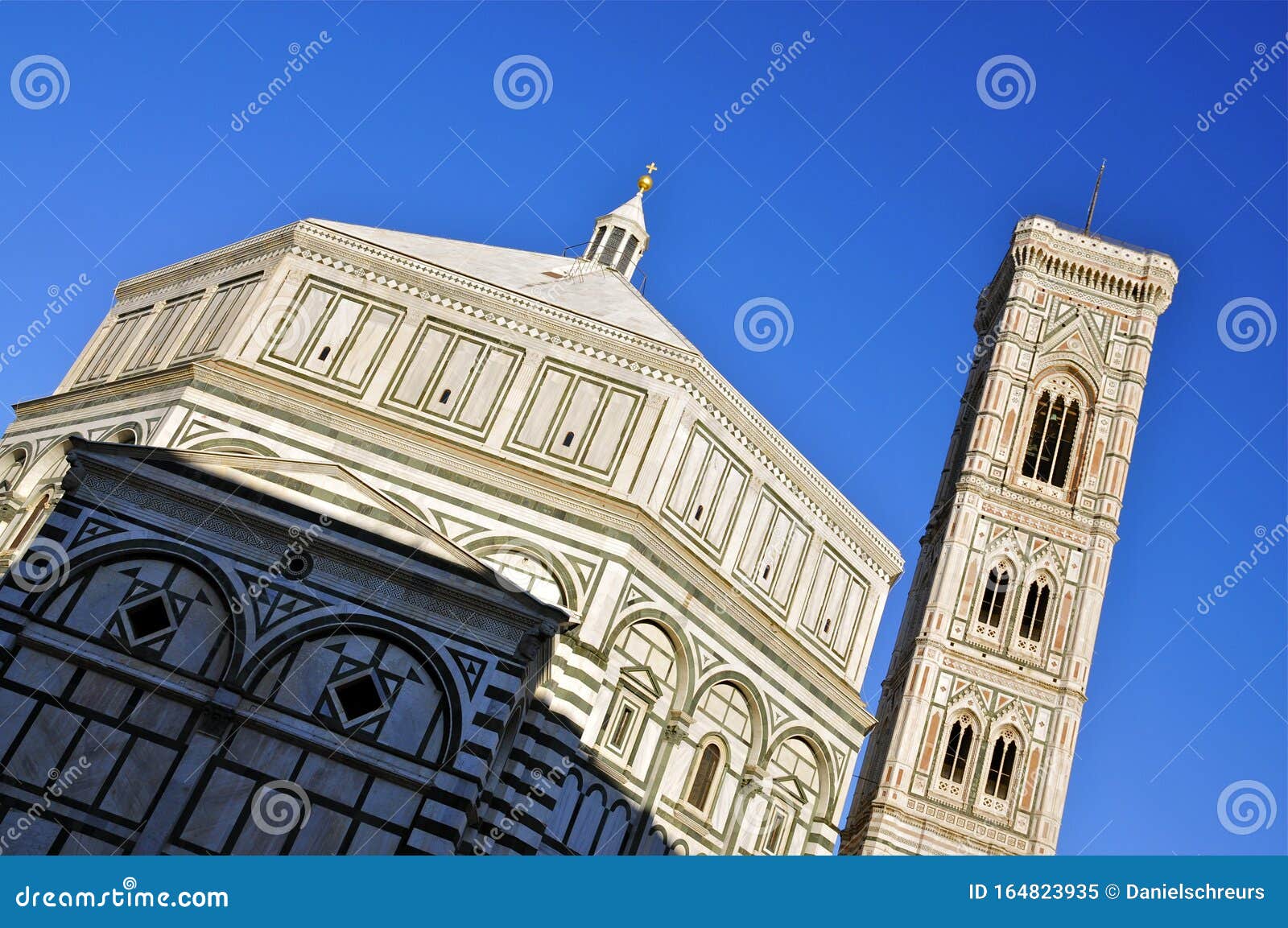 the baptistery of saint john and campanile di giotto, florence