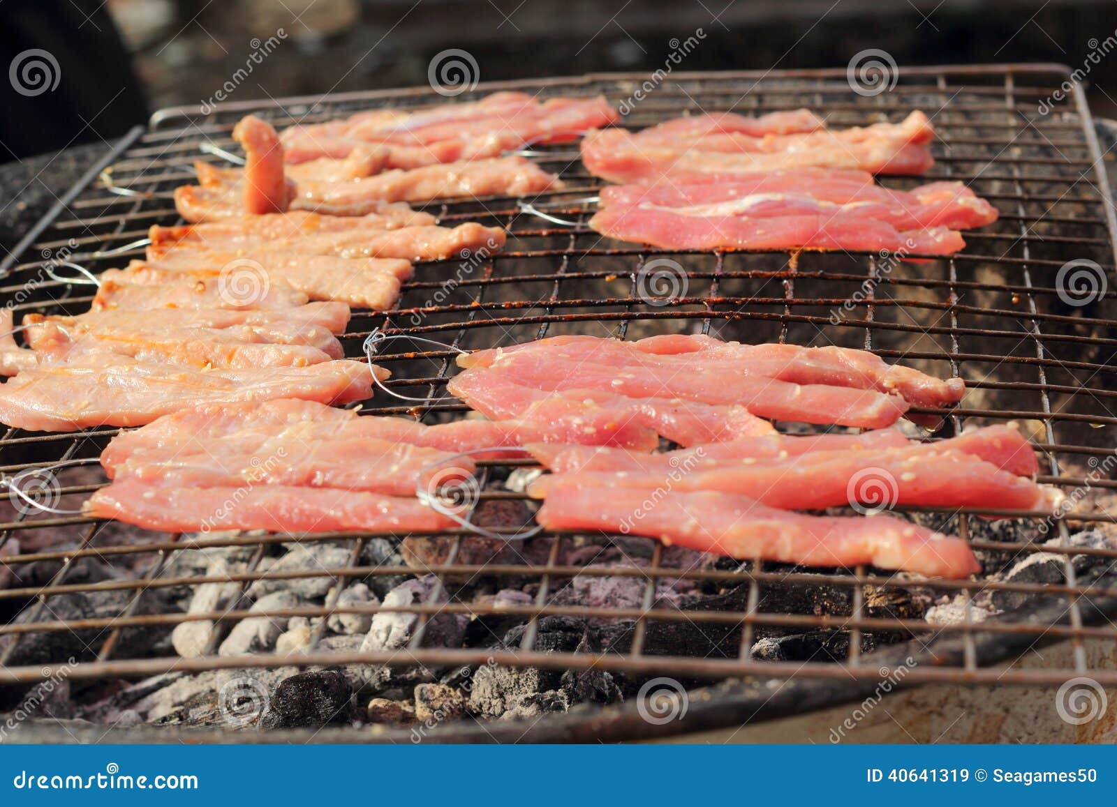 BarBQ or BBQ Grill of Meat Stock Image Image of roasted, roast