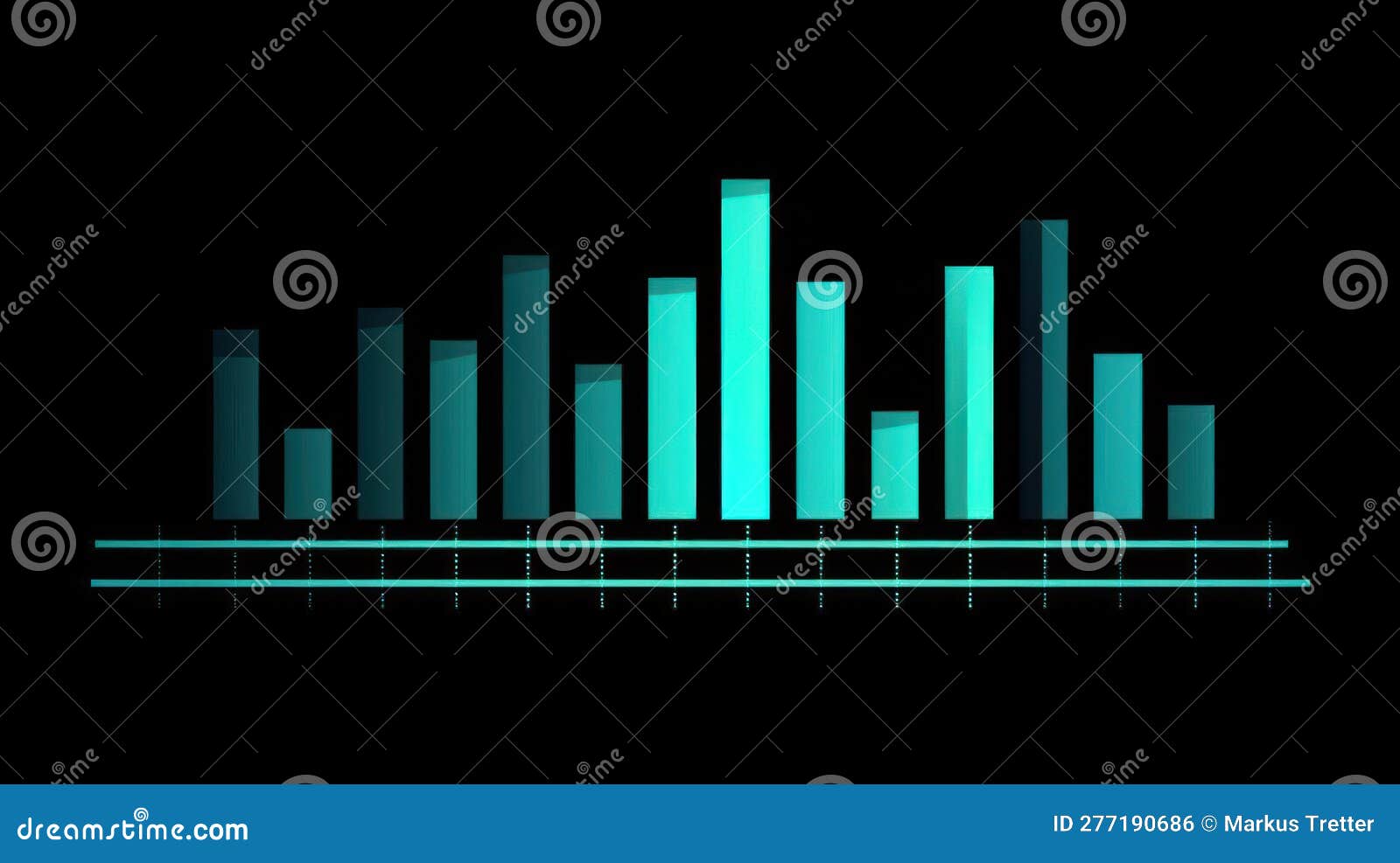A Bar Chart Icon Representing the Graphical Representation of Data for ...