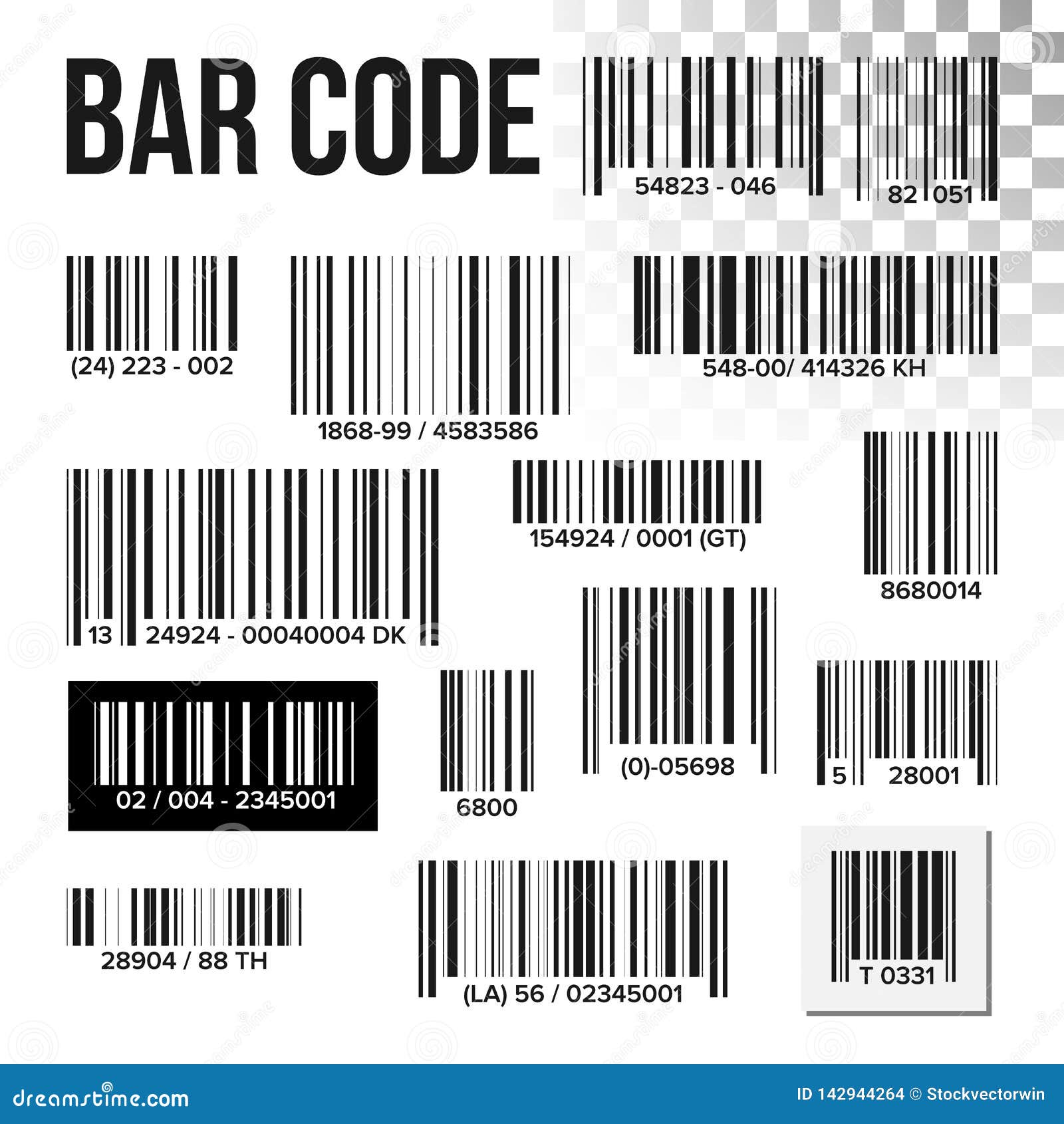 Barcode icon template item scan mark Royalty Free Vector