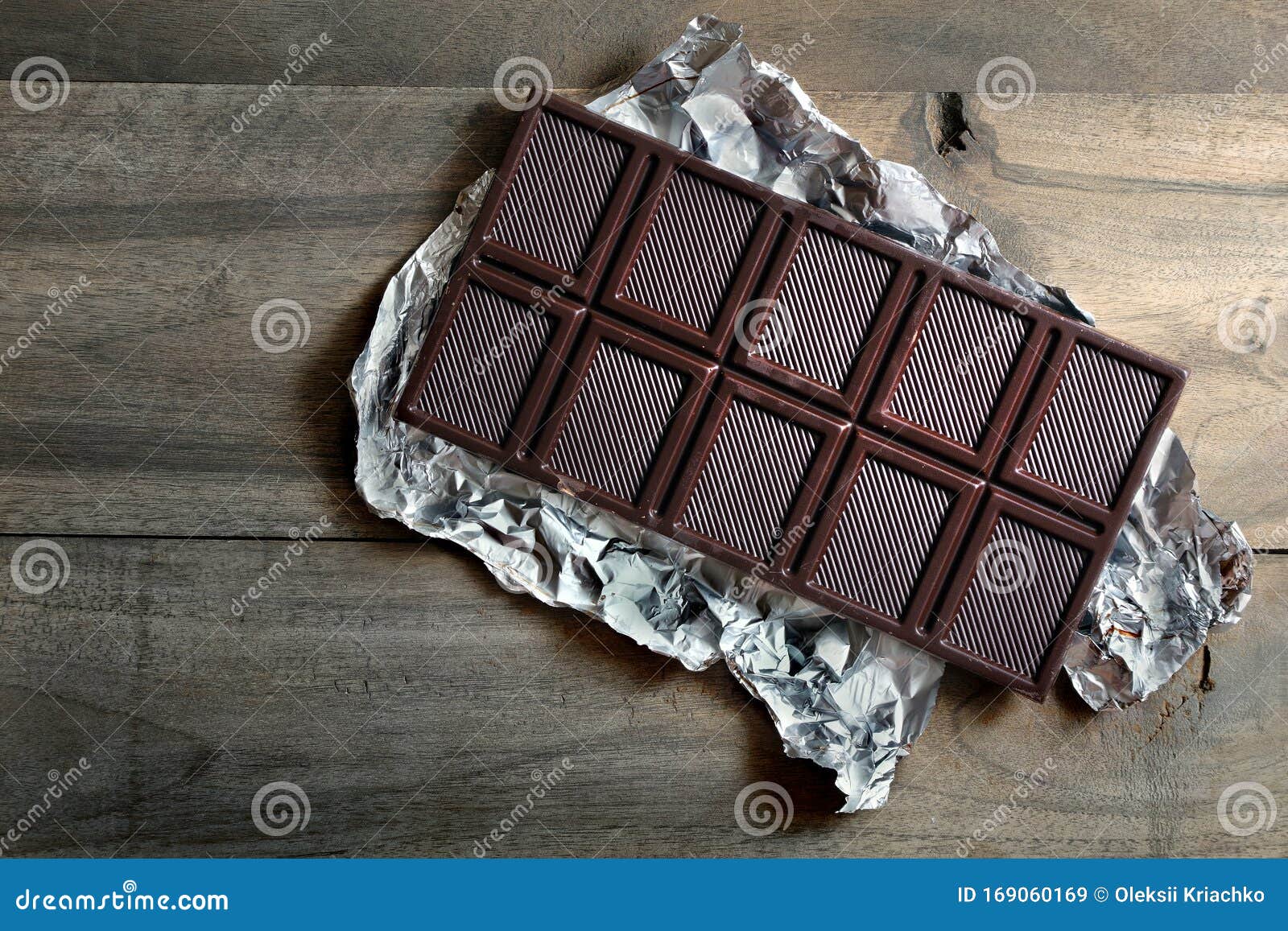 Bar of Dark Chocolate in Silver Stock Image Image of cocoa, dark