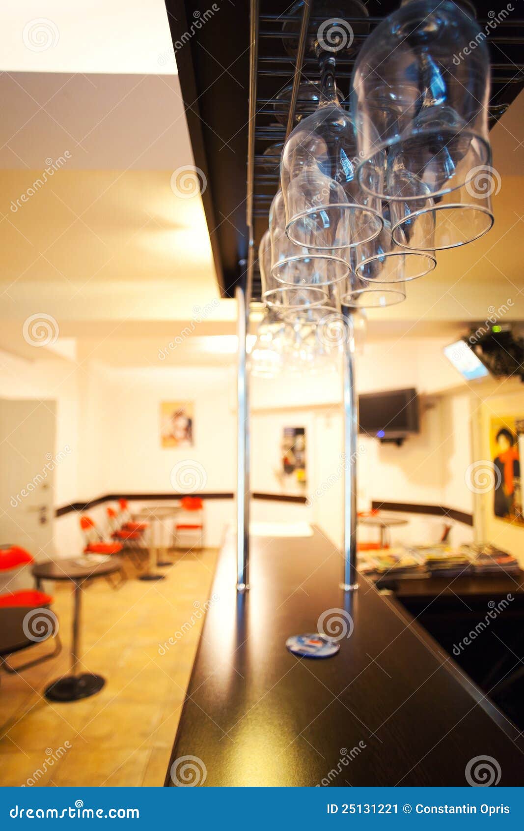 Bar and glasses stock image. Image of wine, celebration 25131221