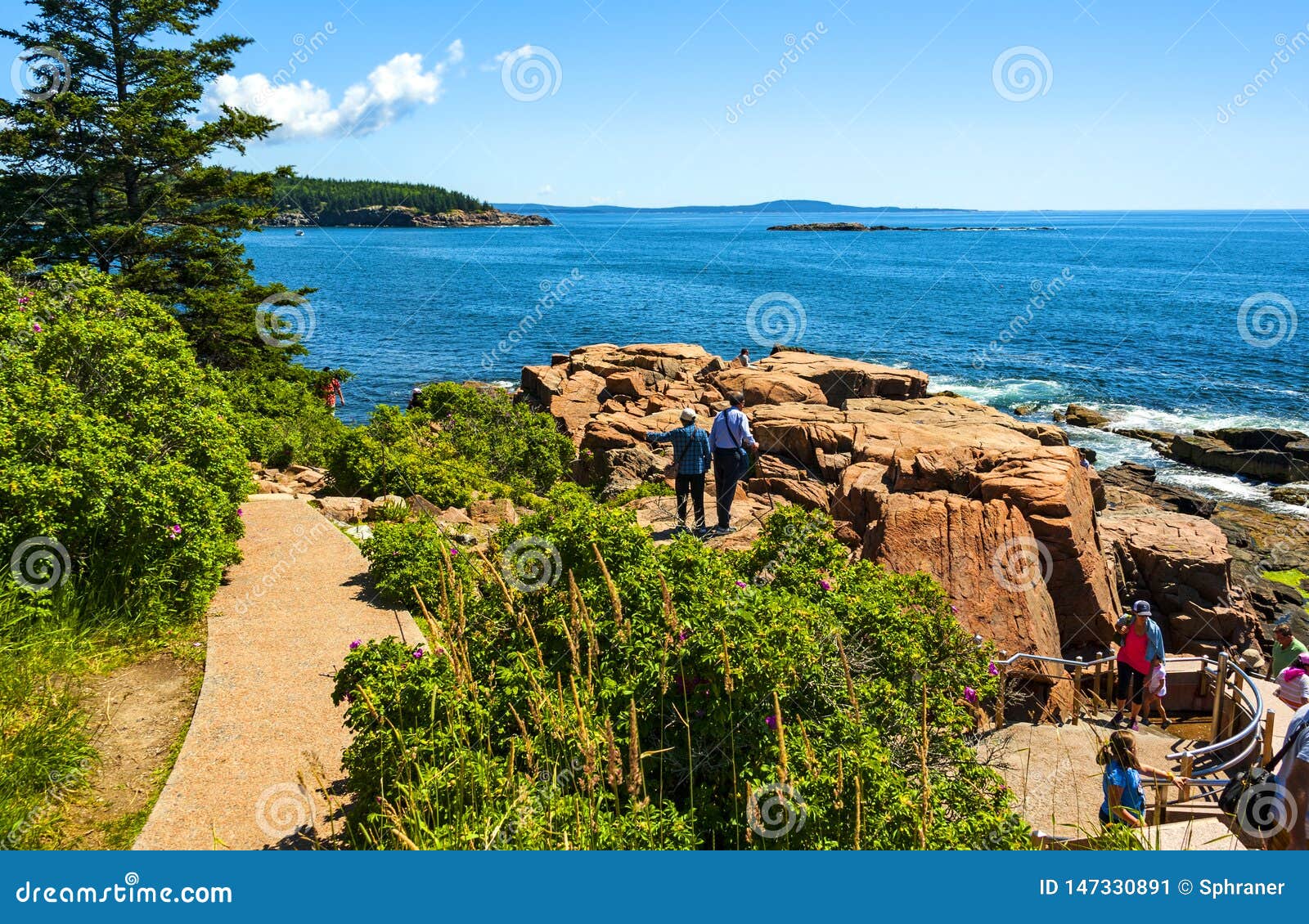 Bar Harbor, Maine editorial photo. Image of green, area - 147330891
