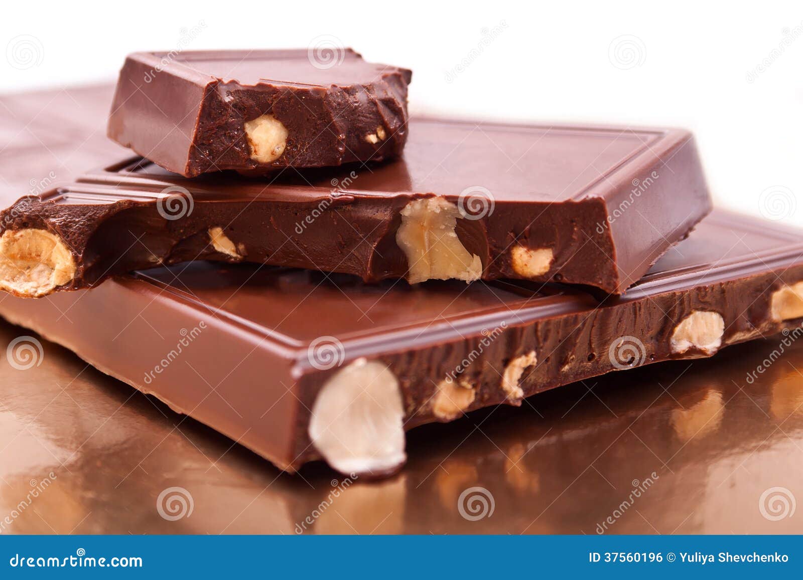 The Bar of Milk Chocolate with Peanuts Stock Photo Image of dark
