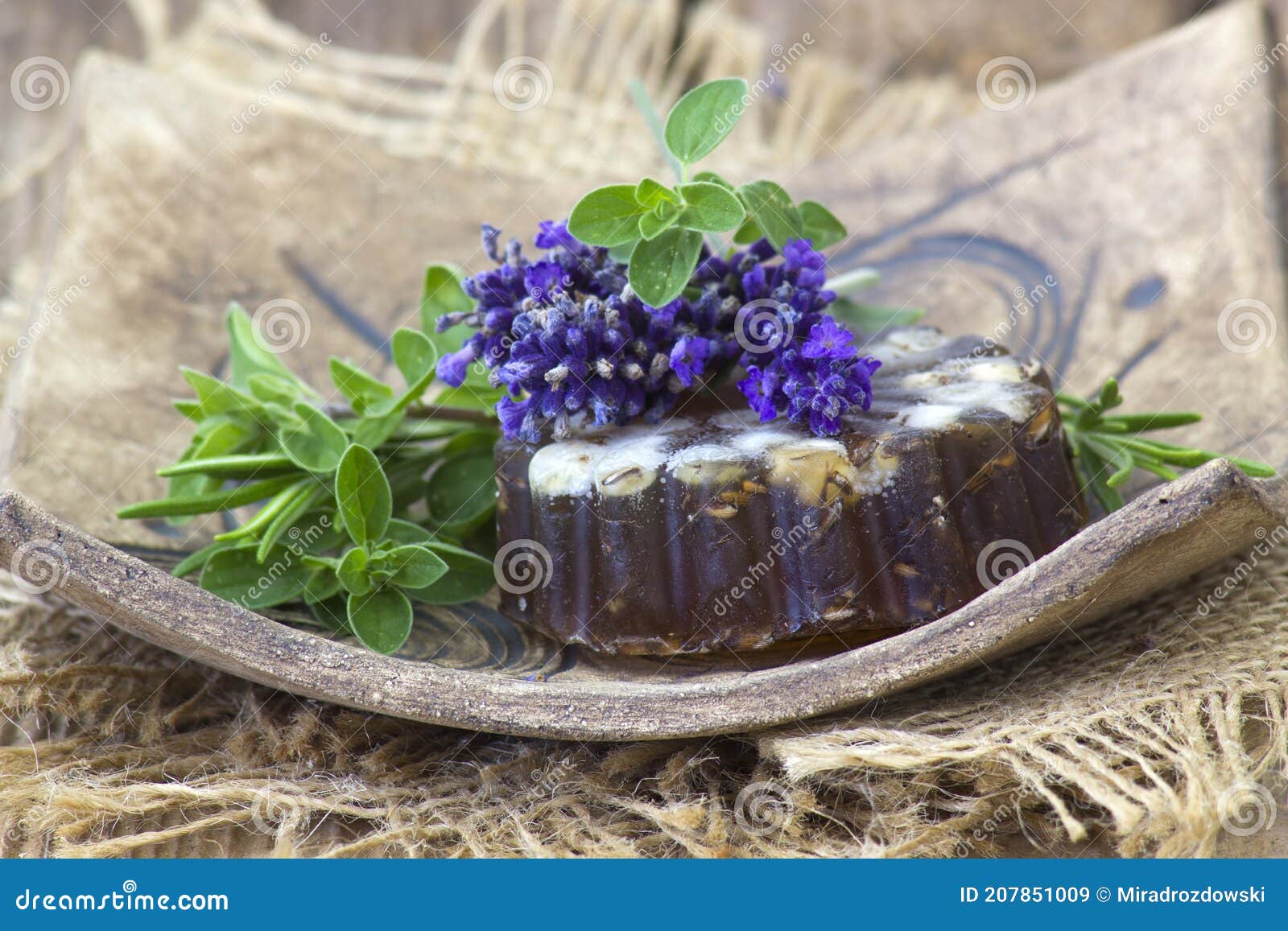 Bar of Natural Soap and Herbs Stock Image Image of herbal, herbs