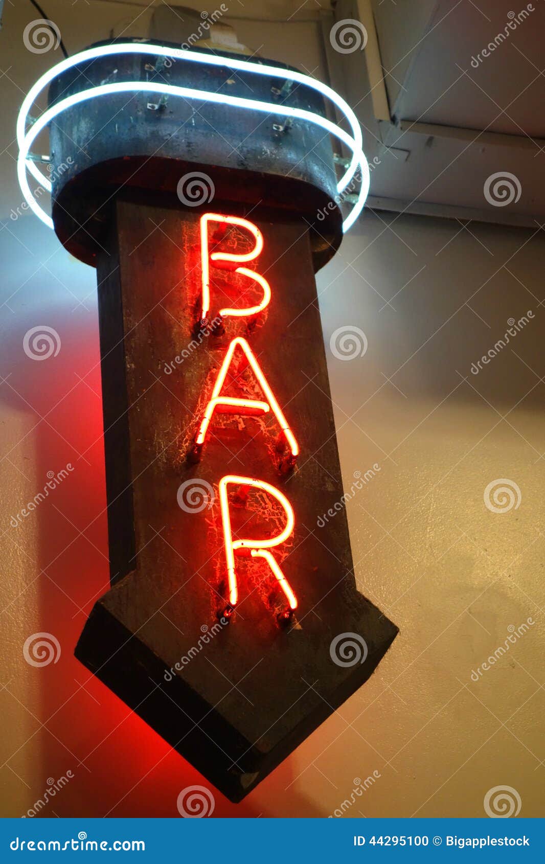 Bar Neon Sign Stock Photo-Image: 44295100