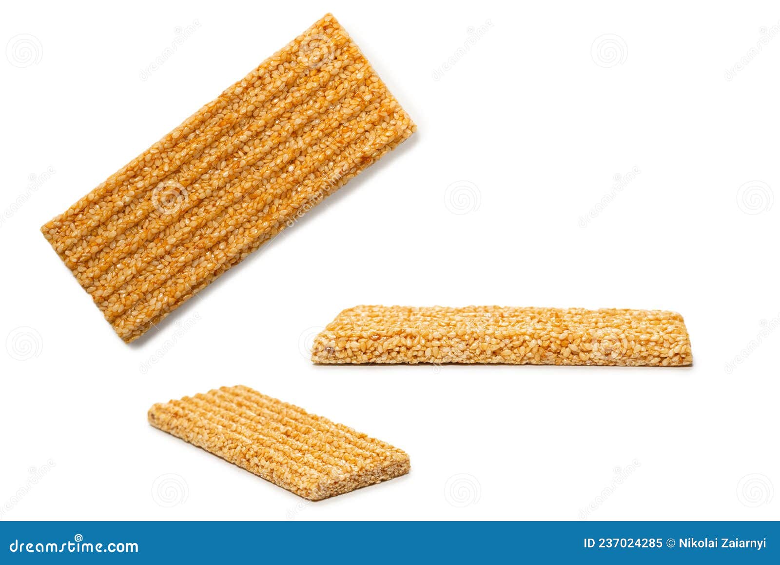 Bar with Nuts Isolated on a White Background Stock Image Image of