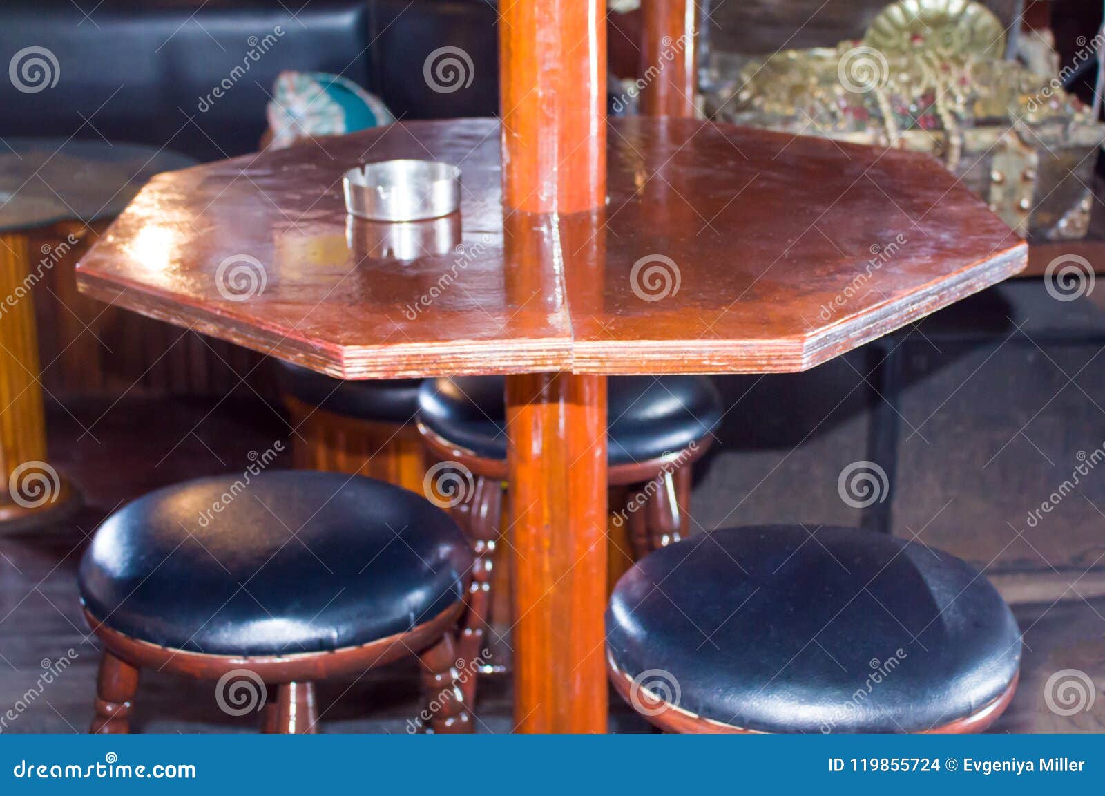 Bar with Old Wooden Furniture, Pirate Themes Decor Stock Photo - Image of  expensive, panorama: 119855724