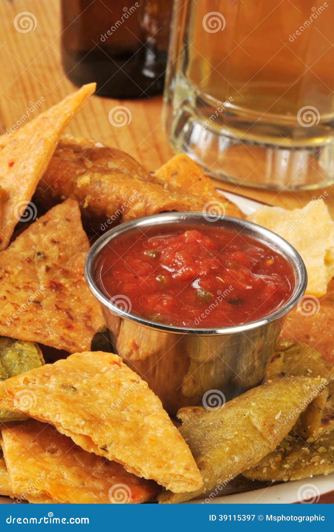 Bar Snacks, Chips and Salsa Stock Image Image of gourmet, glass 39115397