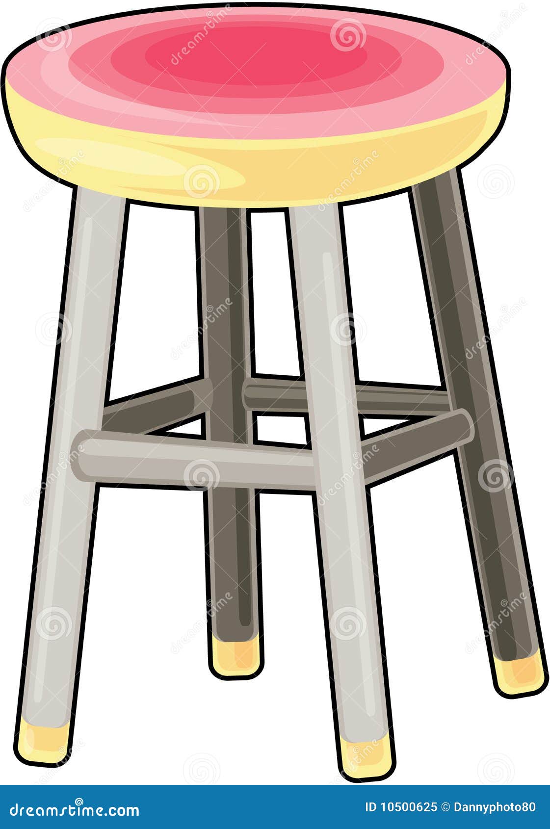 Bar stool stock vector. Illustration of barstool, round 10500625