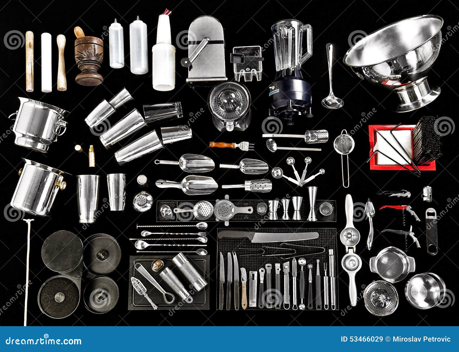 Bar tender equipment stock image. Image of equipment 53466029