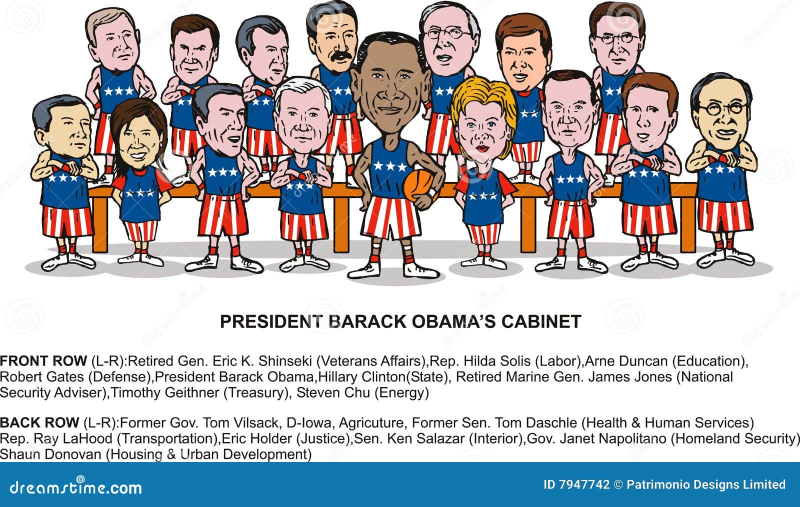 Barack Obama S New Cabinet Editorial Photography Illustration Of