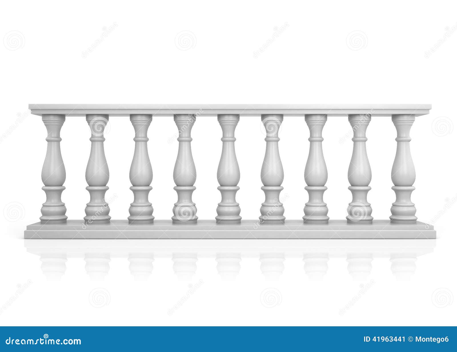 Barandilla blanca stock de ilustración. Ilustración de arco - 41963441