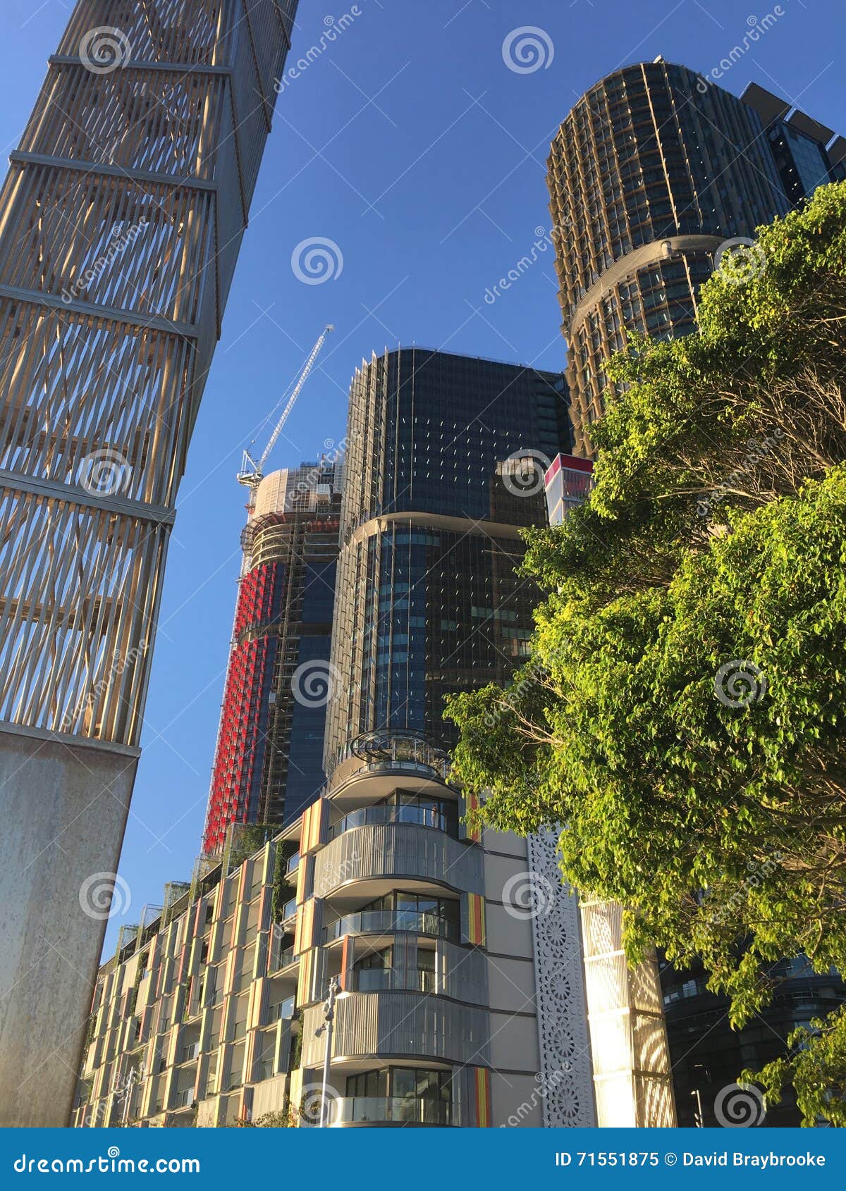 Barangaroo Apartments Harbourside Sydney Stock Image Image of