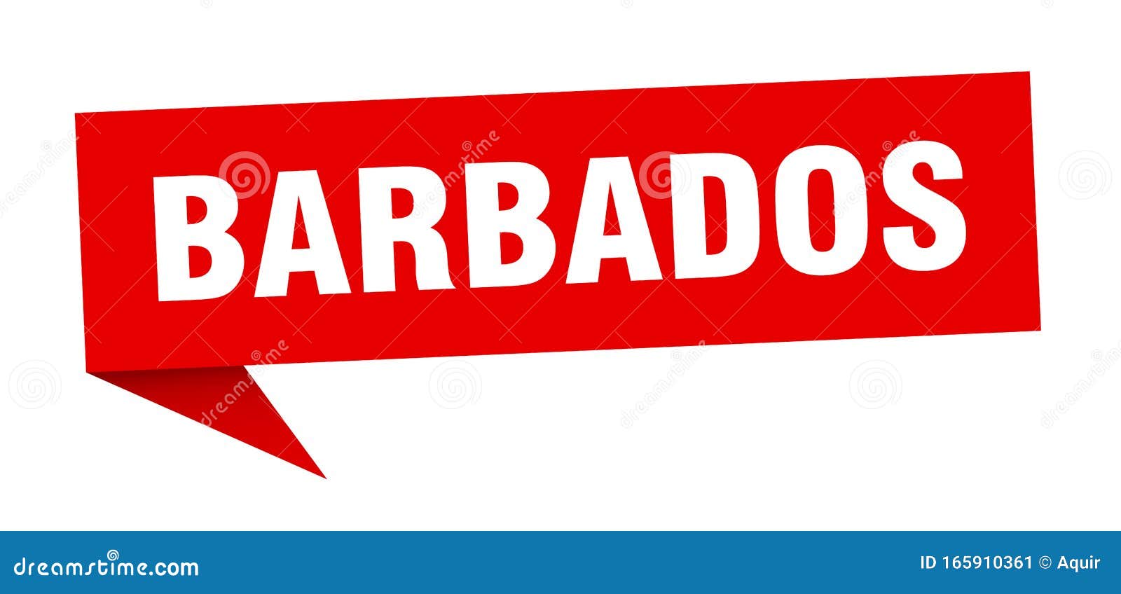 Barbados Sticker. Barbados Signpost Pointer Sign Stock Vector