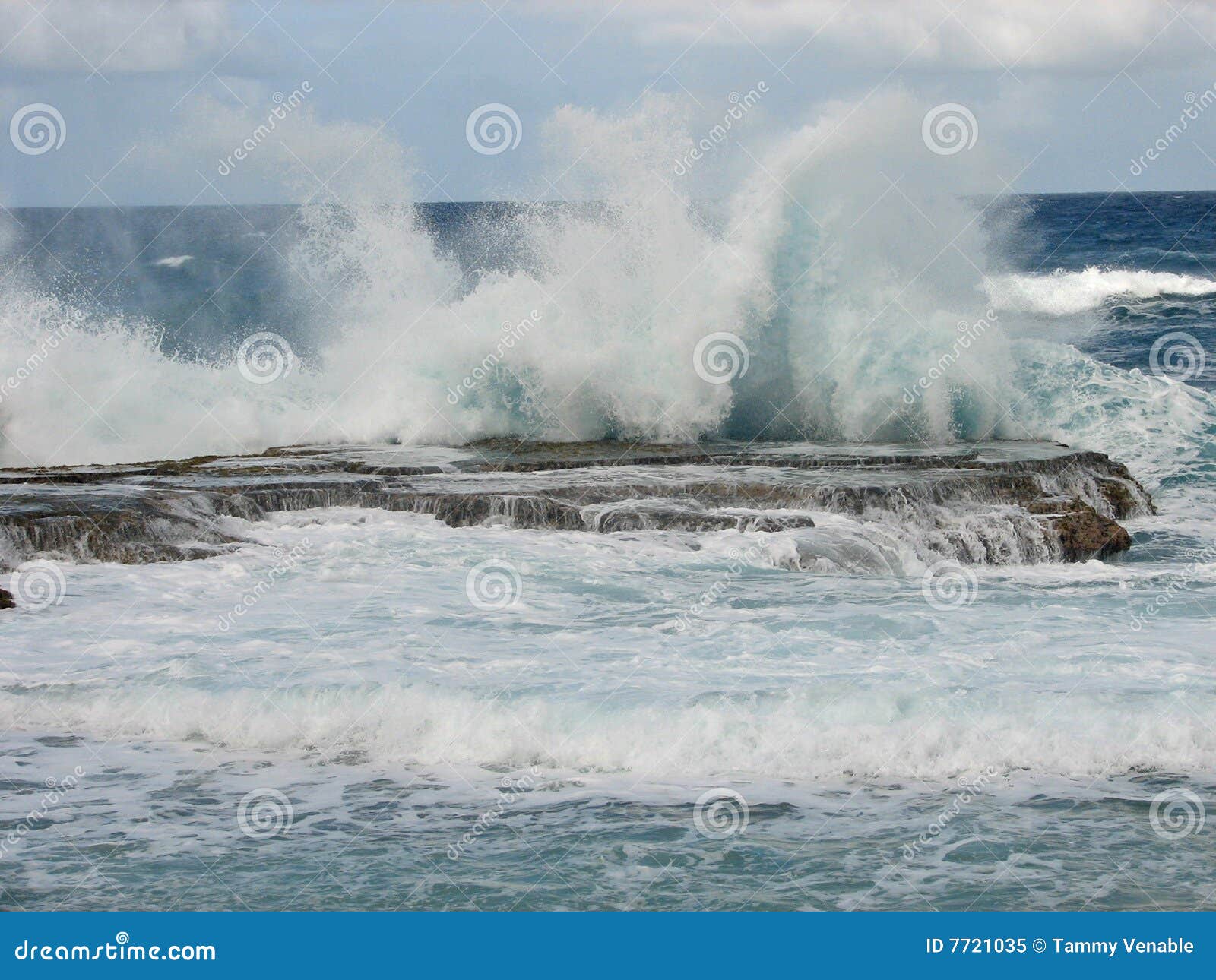 Barbados Water Splashing stock image. Image of tropics 7721035