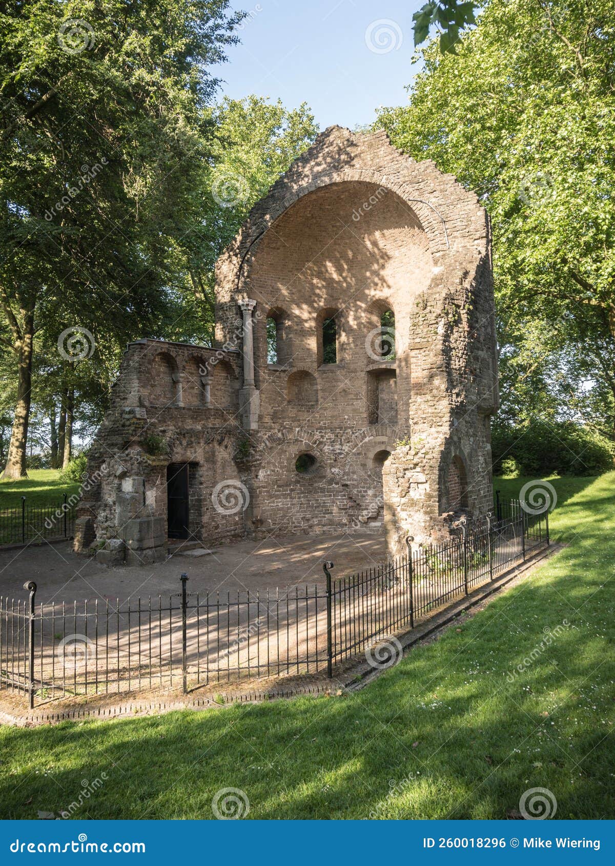 barbarossa ruins in the valkhof park in nijmegen, the netherlands