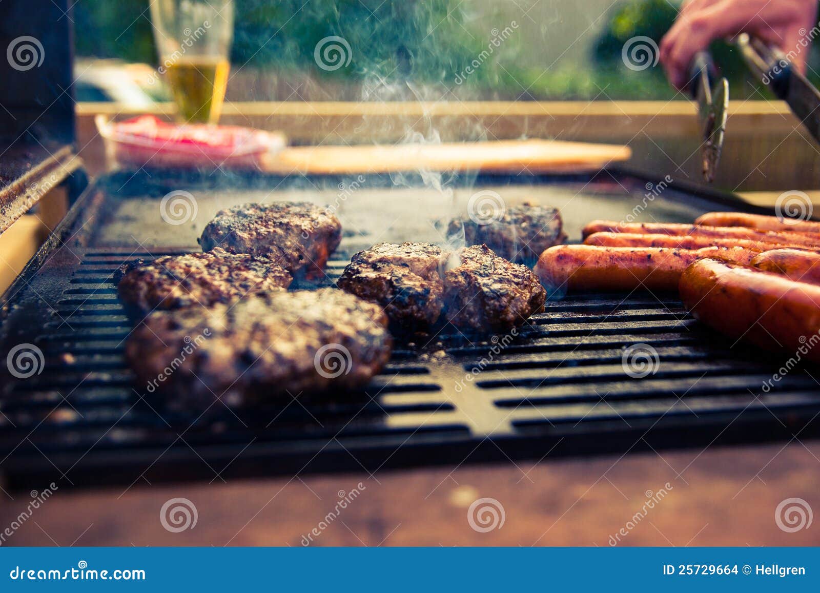 Barbecue stock photo. Image of barbecue, clamps, hamburgers 25729664
