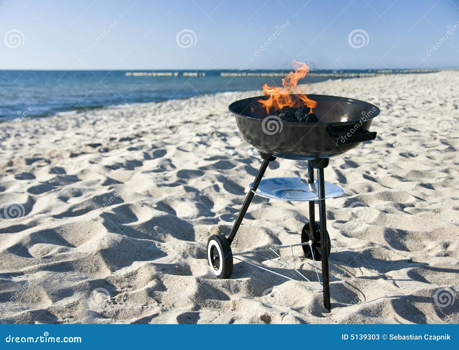 barbecue on beach